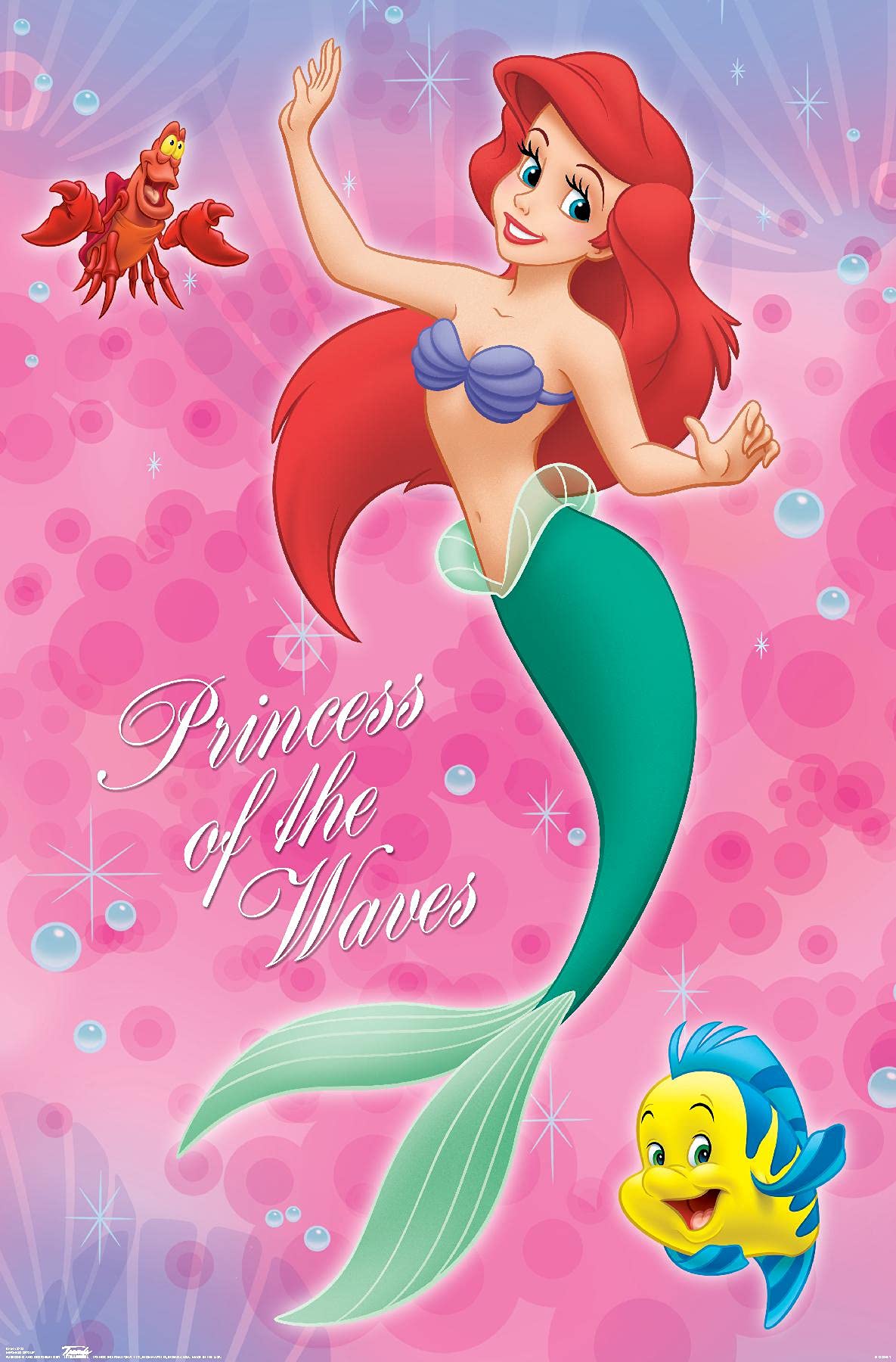 Trends International Disney The Little Mermaid - Group Wall Poster, 22.375'' X 34'', Premium Unframed Version