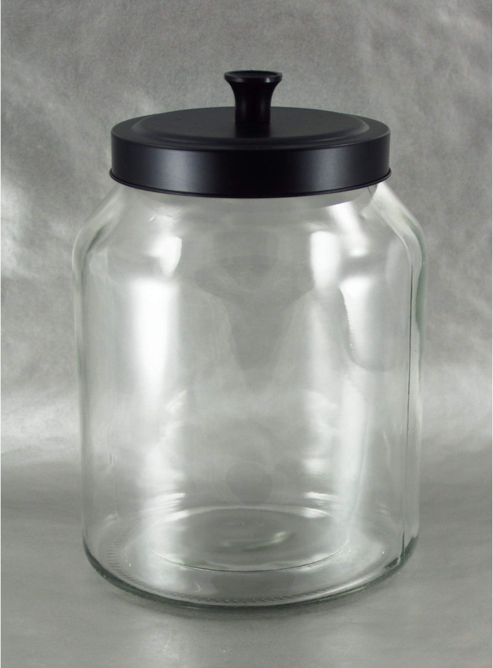 Grant Howard 59106 Storage Jar Black Matte Metal Top, 102 Oz.