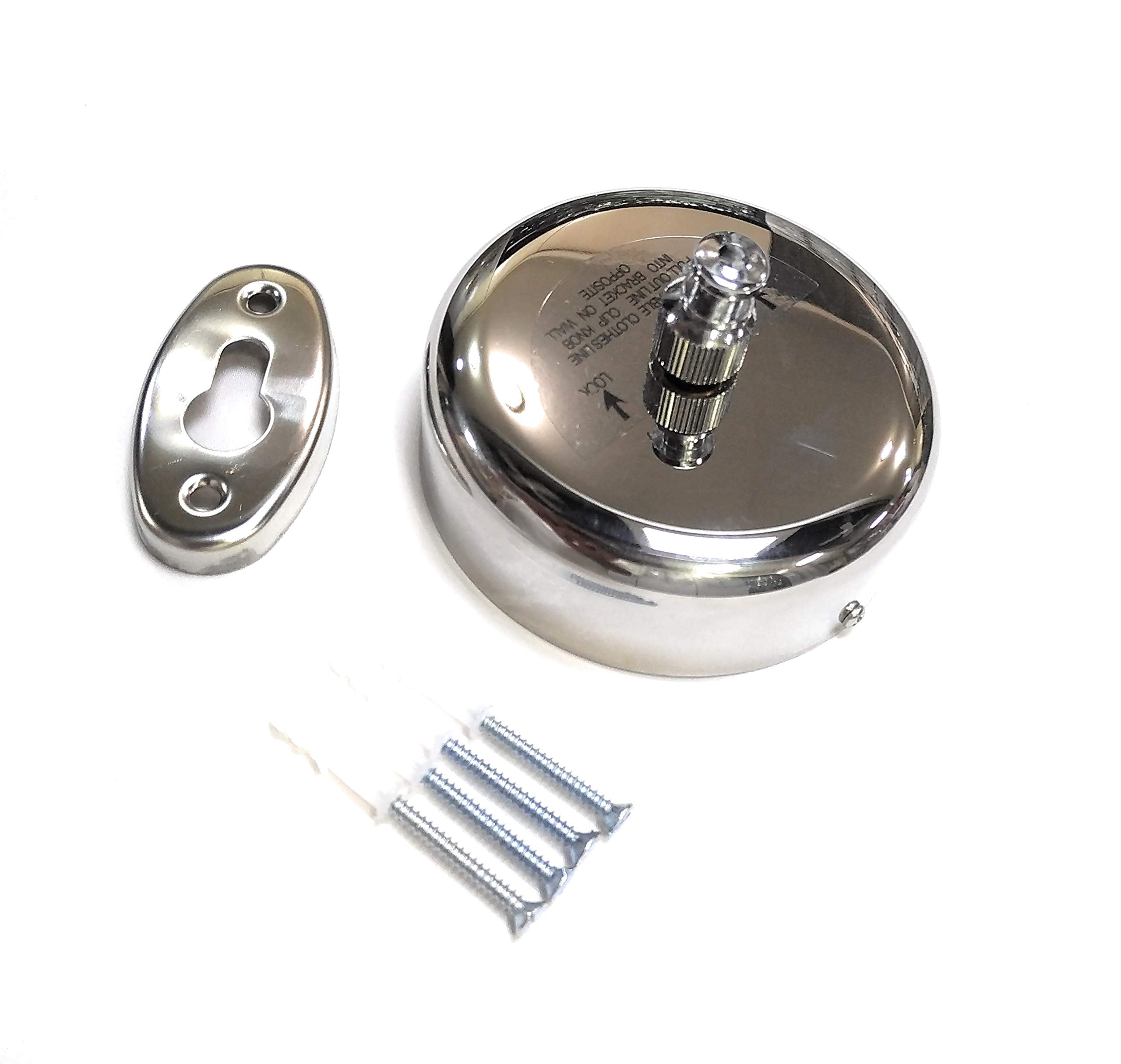 Fapbadri Retractable And Lockable Cloth Line, Screws & Wall-Plugs Included, Pack Of 1