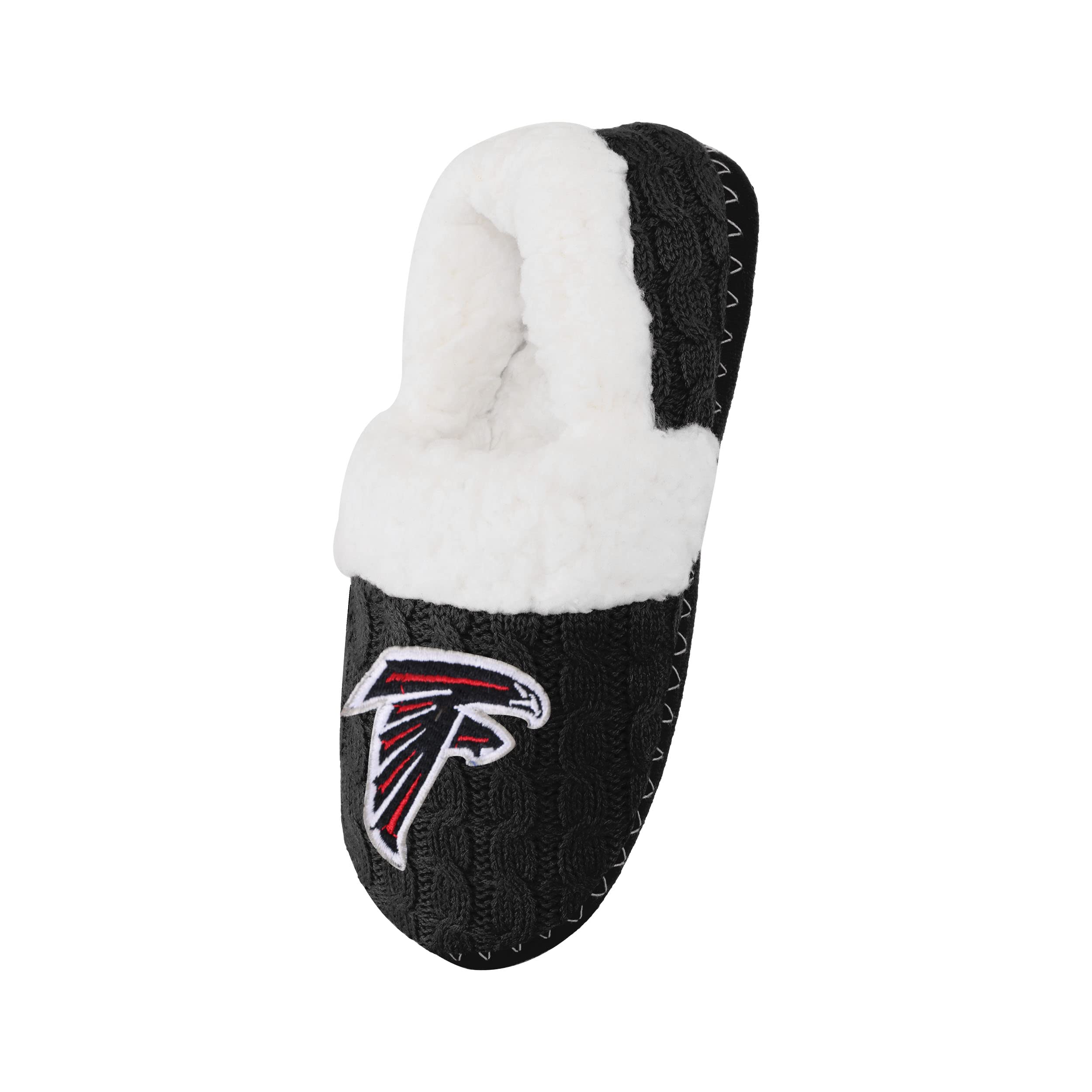 Atlanta Falcons Nfl Nfl Womens Team Color Moccasin Slipper - M
