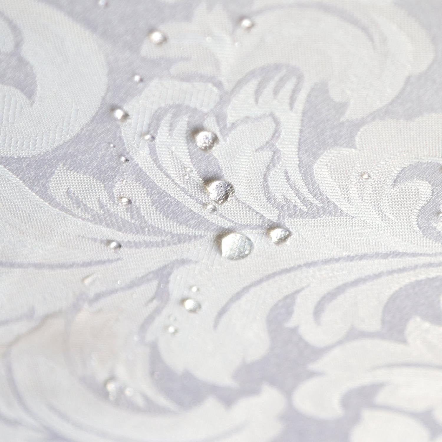 Tektrum Heavy Duty 70 Inch Round Damask Jacquard Tablecloth Table Cover - Waterproof/Spill Proof/Stain Resistant/Wrinkle Free -