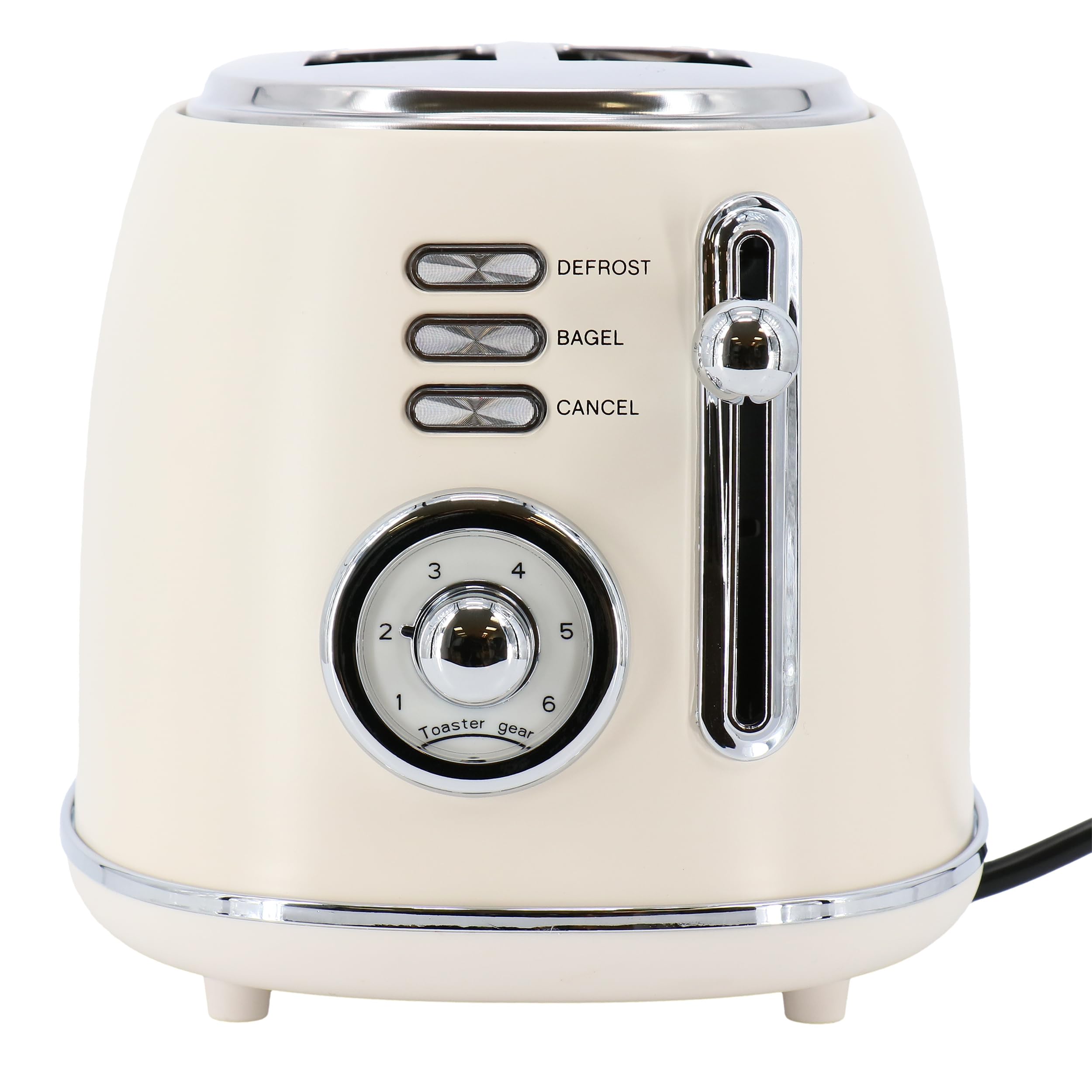 Megachef 1.7 Liter Electric Tea Kettle And 2 Slice Toaster Combo In Matte Cream (Cream)