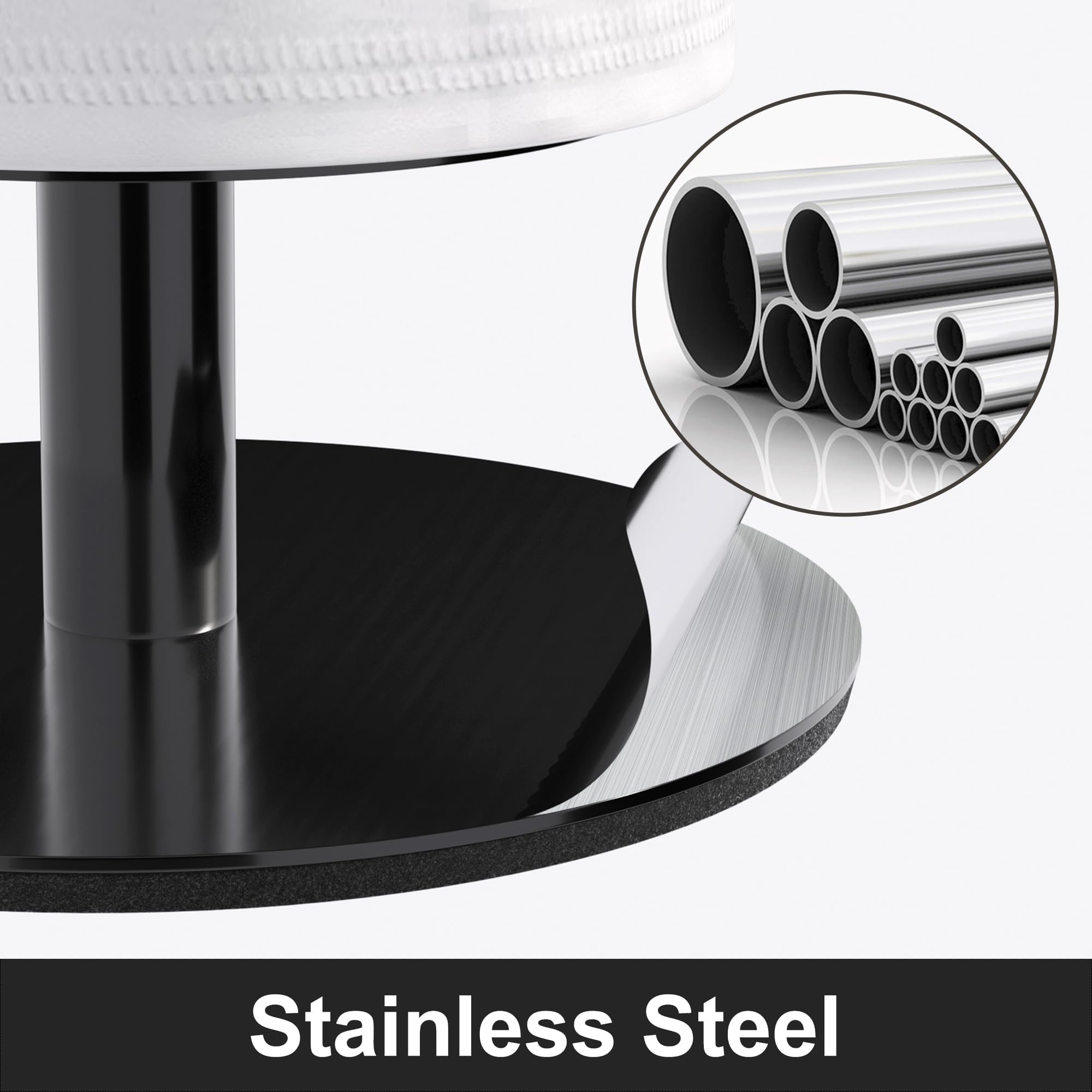 Niffgaff Stainless Steel Freestanding Toilet Paper Holder Stand, Matte Black, Holds 5 Rolls, Model a16b02