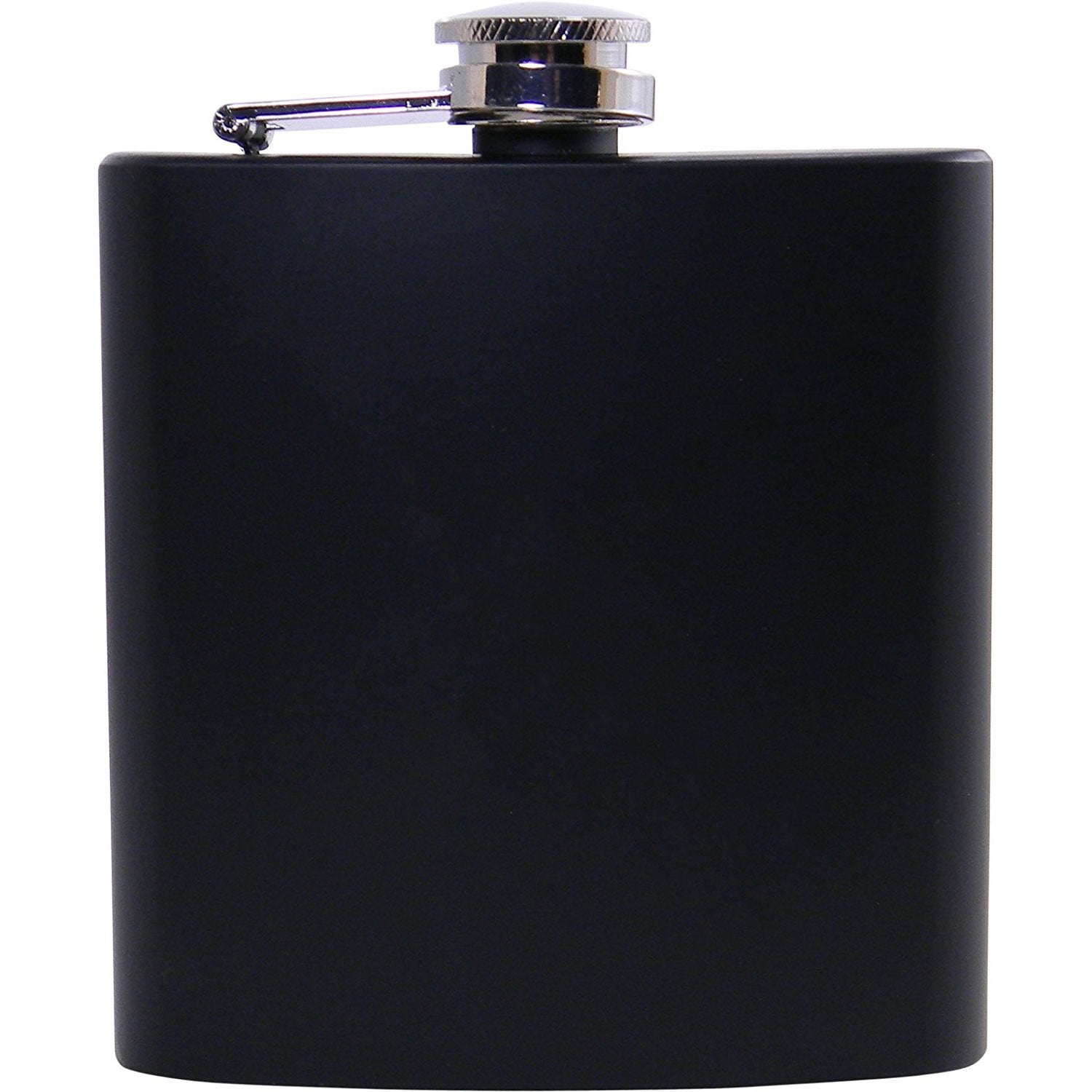 Personalized Custom Elephant Black Stainless Steel Hip Customizable Flask