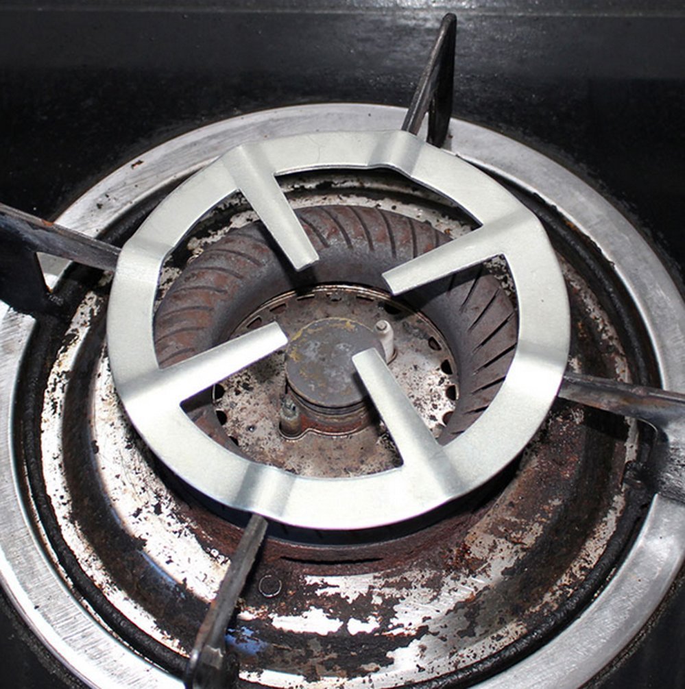 Non Slip Stove Stand/Moka Pot Holder/Coffee Pot Holder/Gas Range Burner Grate/Gas Oven Burner Grates Pan Holder Stand Stove Rack