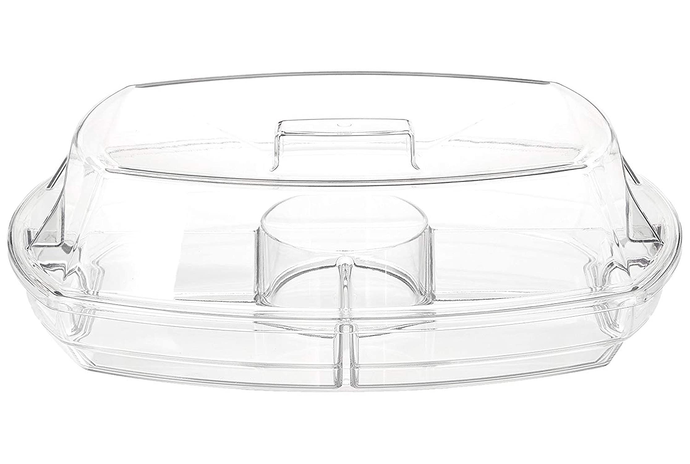 Prodyne SB-5 Clear Acrylic Flip-Lid Appetizers On Ice, 15" x 11.5"