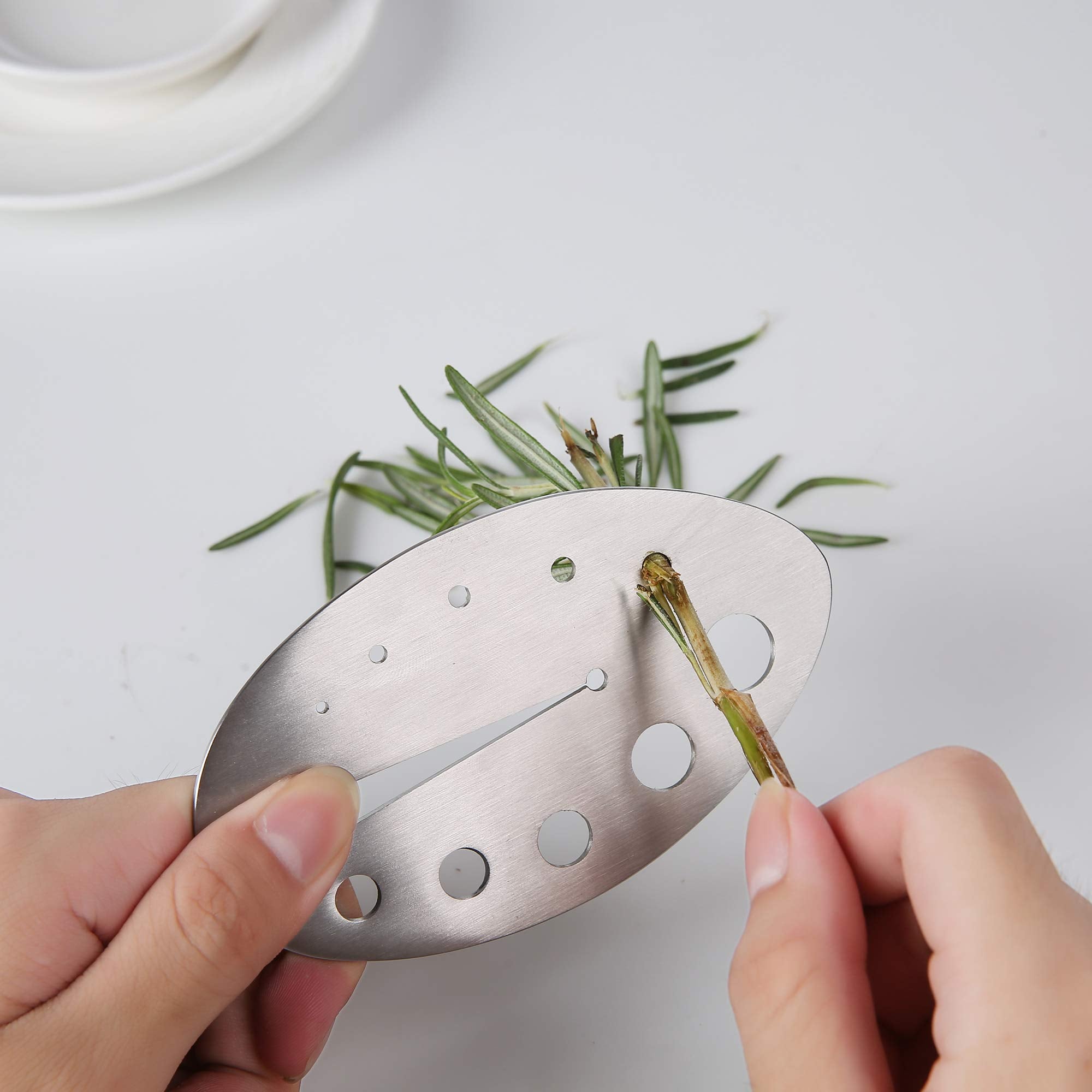 Herb Stripper Tool, Stainless Steel Herb Leaf Zipper For Kale, Chard, Collard Greens, Rosemary And Thyme