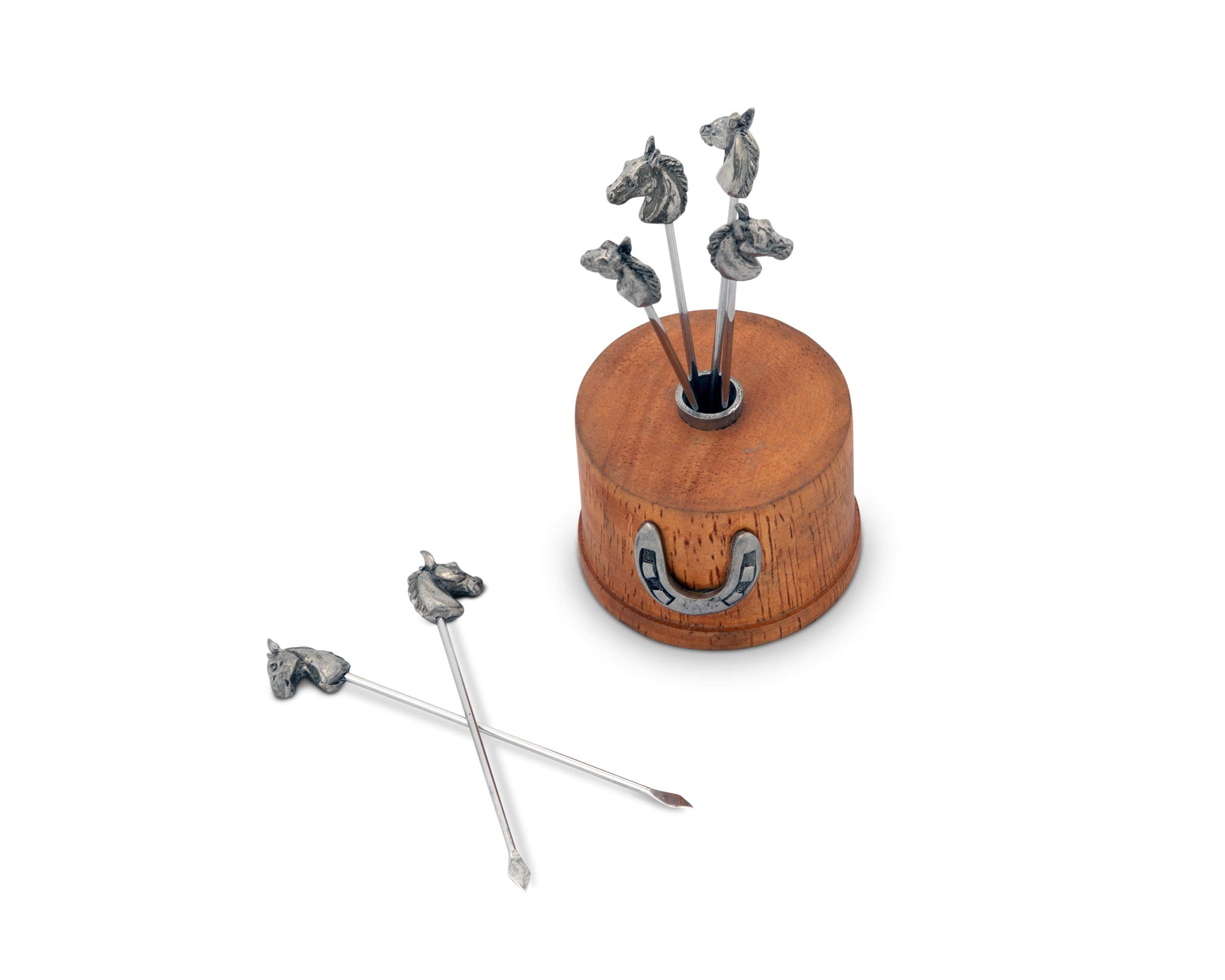 Vagabond House Equestrian Cheese Pick Set (6 Picks In Set) 3.5 Inch Tall