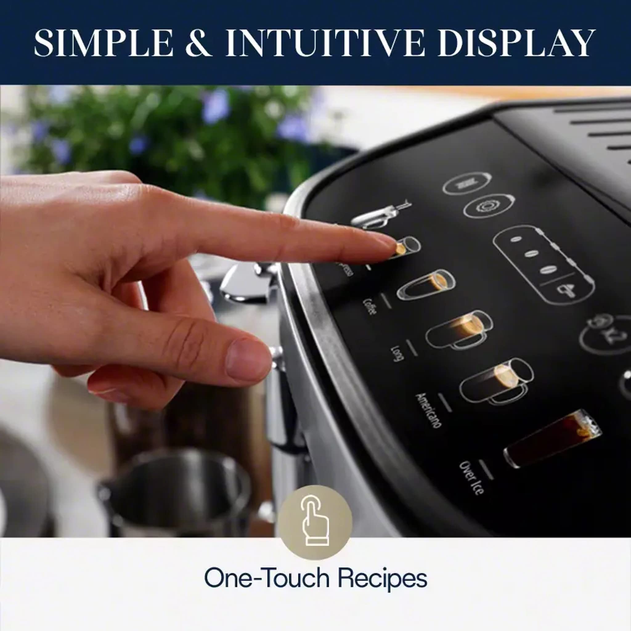 De'Longhi Magnifica Evo, Fully Automatic Machine Bean To Cup Espresso Cappuccino And Iced Coffee Maker, Colored Touch Display, B