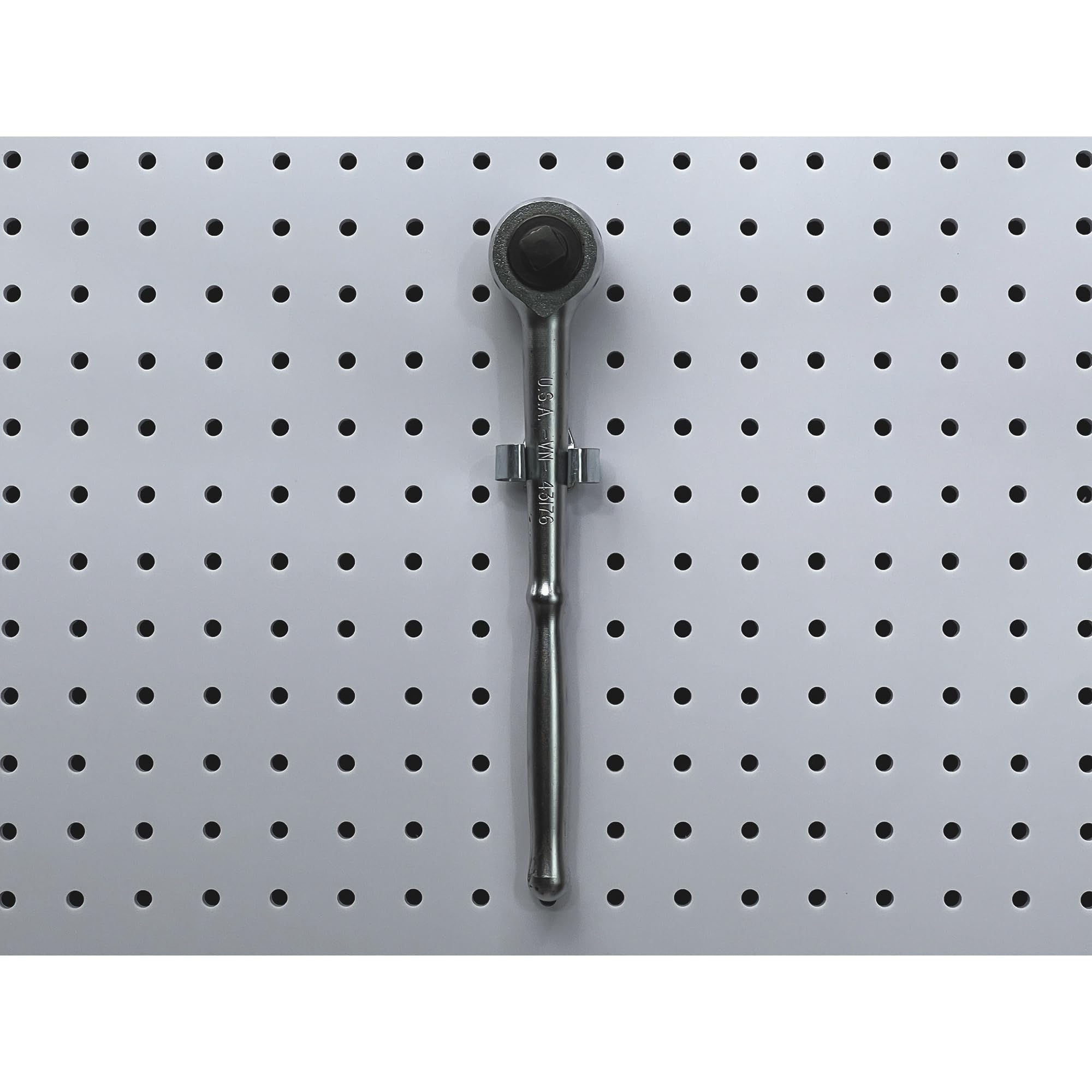 Triton Products Spring Clip Pegboard Hook - 1 1/8'', Pack Of 10, Chromate Dipped Steel Durahook For 1/8'' And 1/4'' Pegboards An