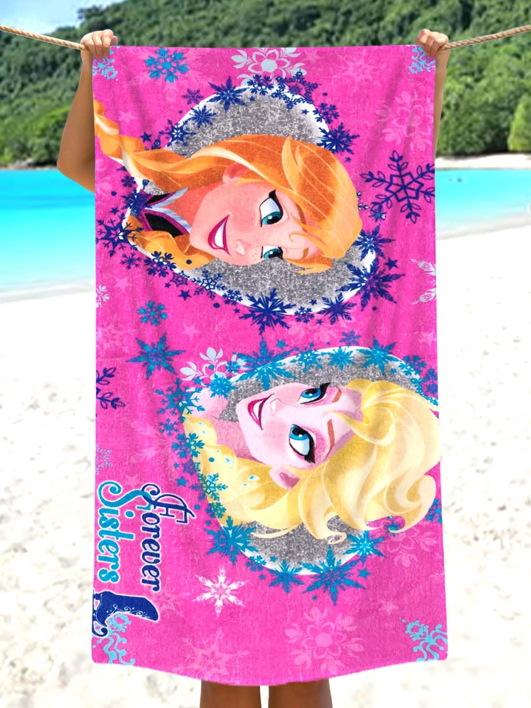 Athom Living Disney Frozen Kids Bath Towel 350 Gsm 60X120 Cm