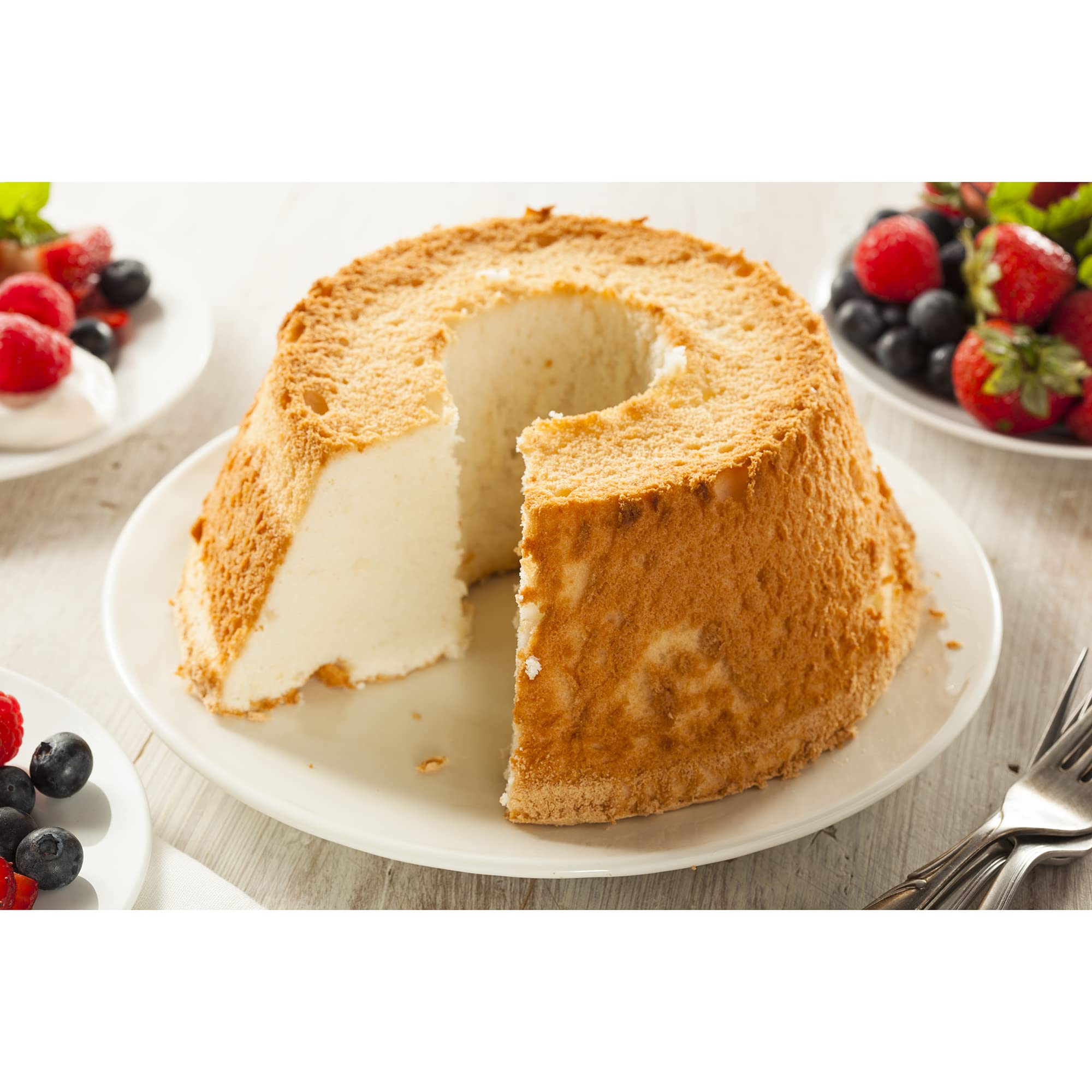 Fox Run Aluminum Angel Food Pan 10.75'', Reinforced Cake Pan