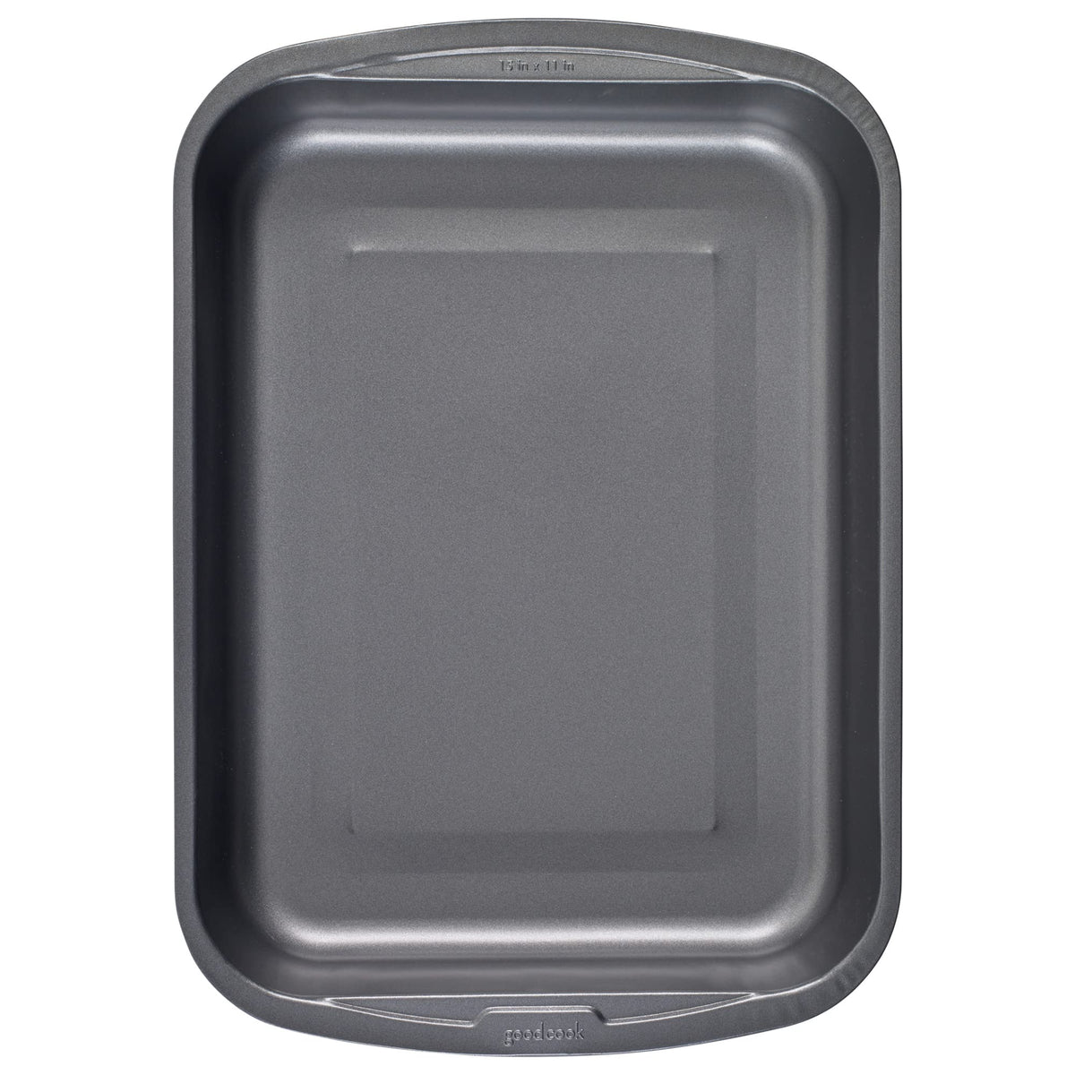 Goodcook 04048 Metal Utensil Nonstick Roast Pan, Easy Clean Dishwasher Safe, 11.5 Inch X 15.5, Silver