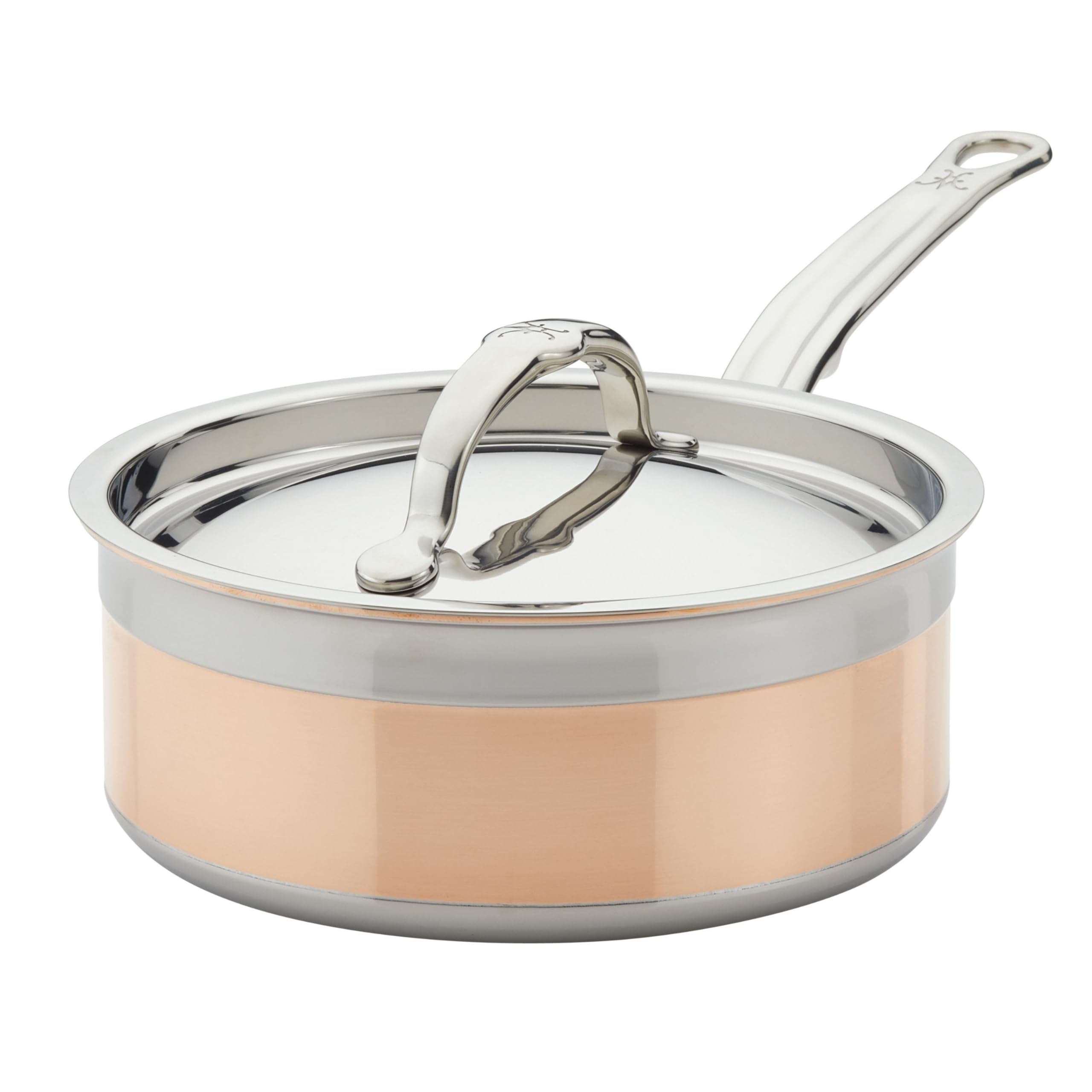 Hestan - CopperBond Collection - 100% Pure Copper Sauce Pan, Induction Cooktop Compatible, 2 Quart