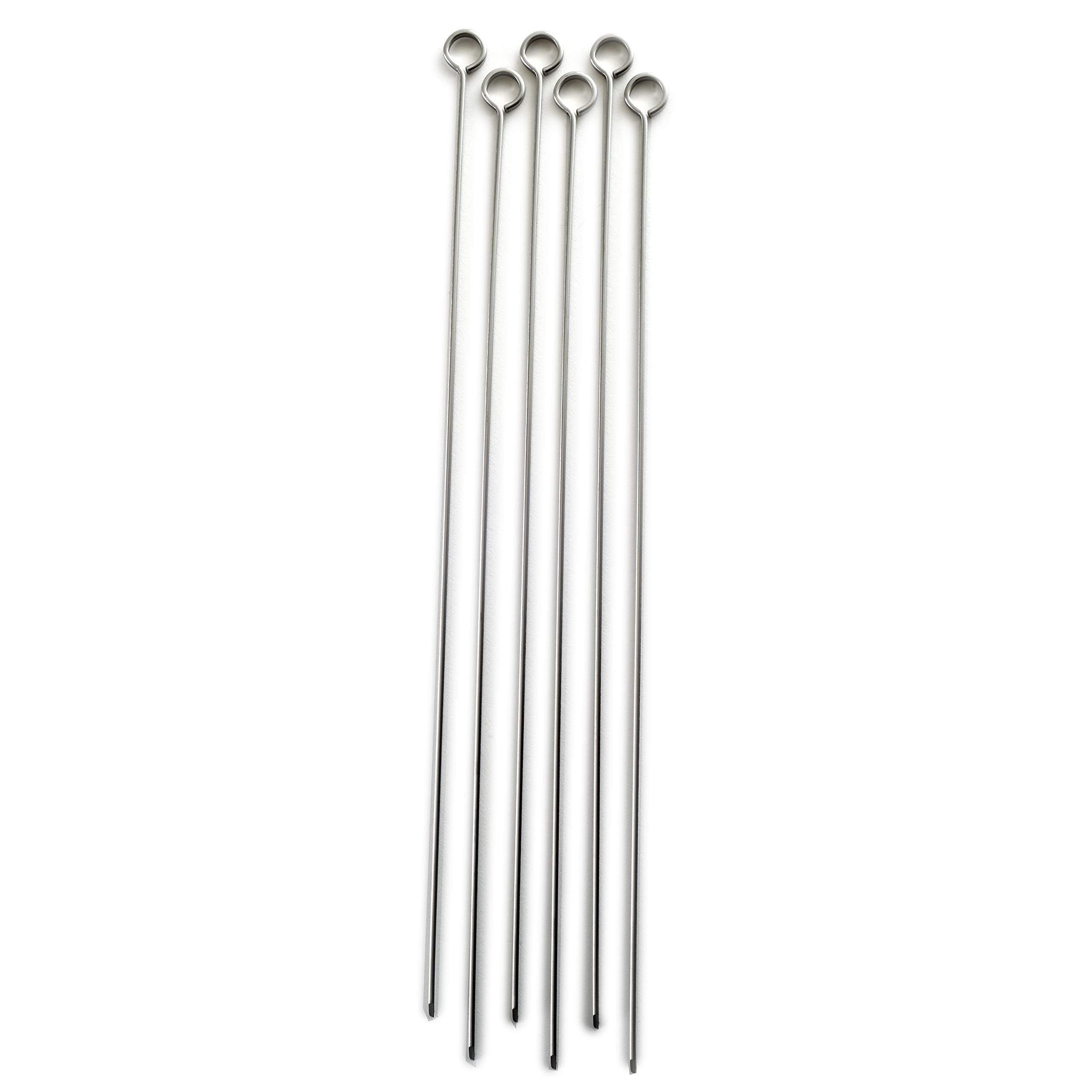 Norpro Stainless Steel 12-Inch Skewers  Set of 6