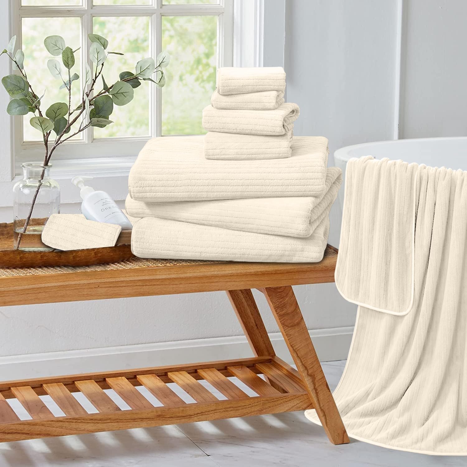 Extra Large Bath Sheet Set Of 4,Ultra Soft Fluffy Towel,35   X 70   Oversized Bath Towel Set,Premium Microfiber Bathroom Towel S