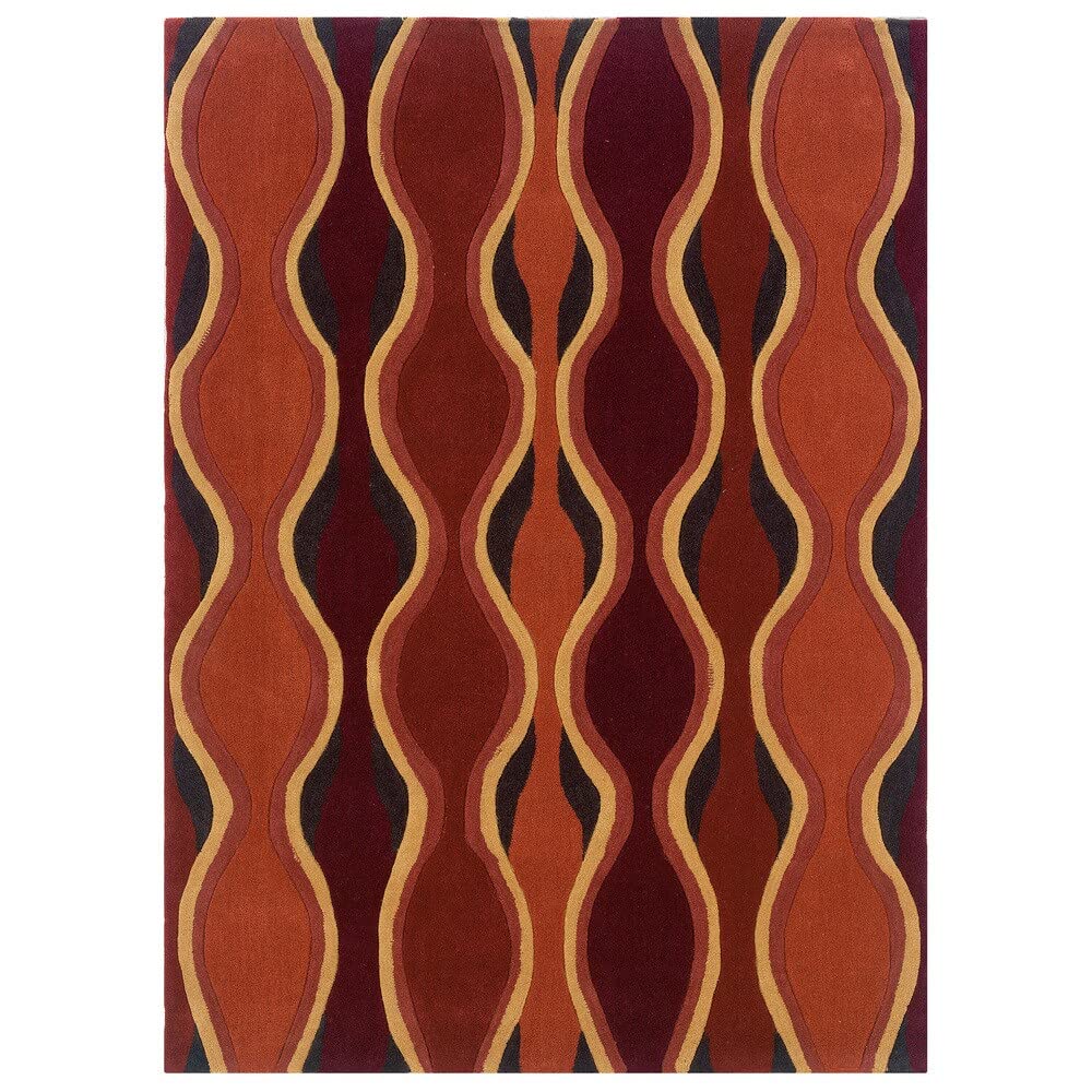 Trio Lahour Aubergine & Green 5x7, Rug