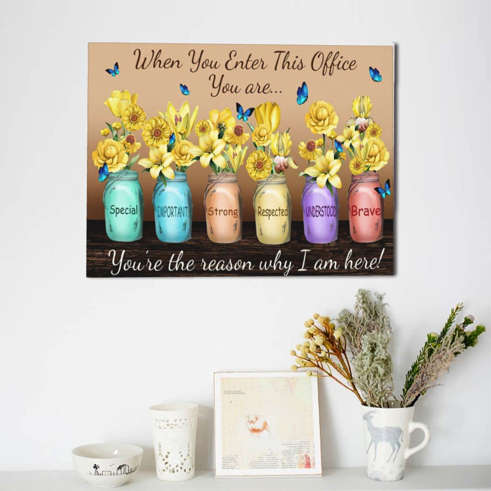 Inspirational Canvas Wall Art For Office Motivational Canvas Decor When You Enter This Office Print Paintings Teamwork Pictures