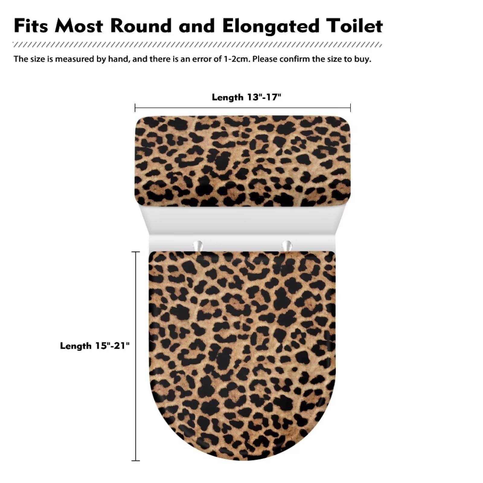 Kathyboom Toilet Lid Cover Tank Lid Covers Splash Resistant Durable Toilet Seat Covers With Elastic Edge Keep Dust Stain Off Toi