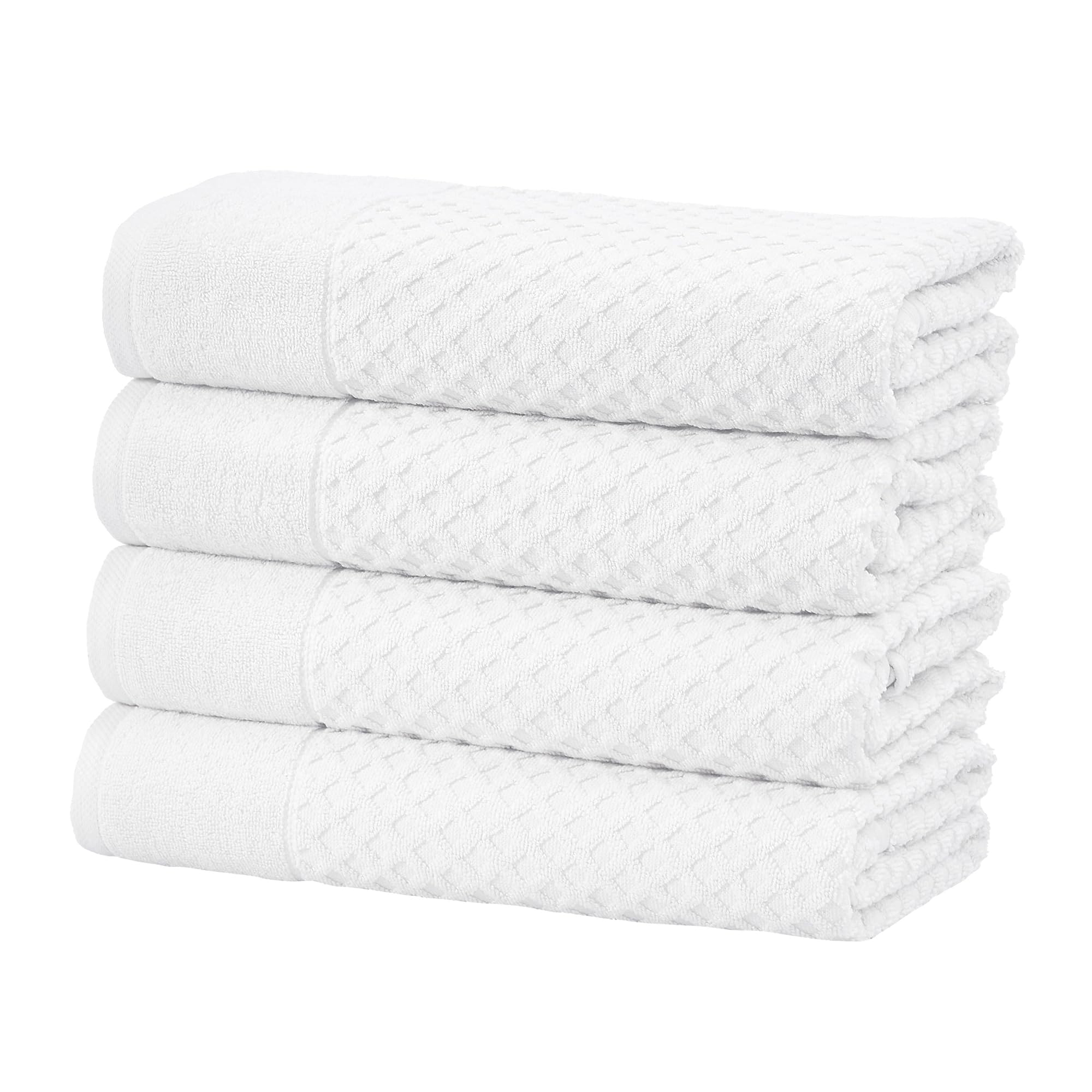Great Bay Home Brown Bath Towels - 100% Cotton 4 Pack 54X27 Bath Towel Set - Absorbent, Durable, Quick-Dry Towels For Bathroom (