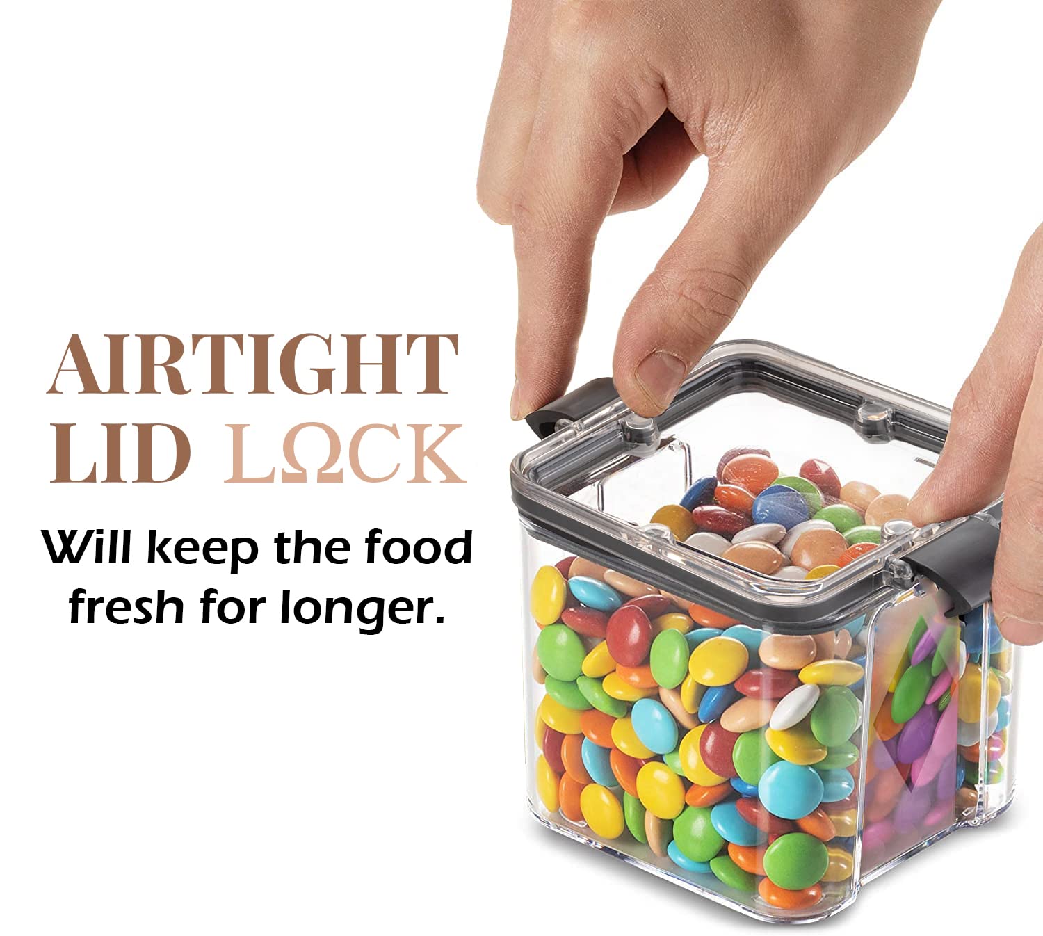 Golwyn Air Tight Containers For Kitchen Storage Set, Fridge Storage Boxes, Kitchen Containers Set (700 Ml Set Of 4)(Plastic), Tr