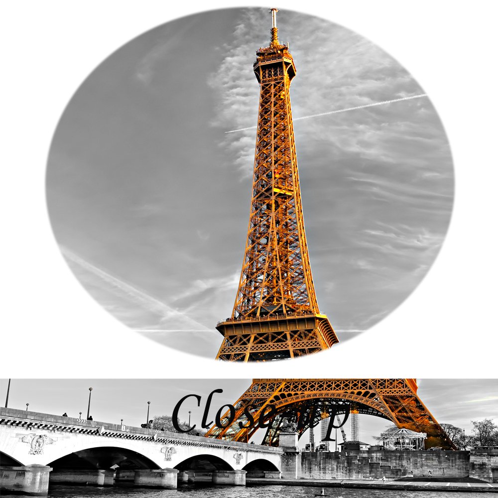 Kreative Arts - 3 Panel Paris Effiel Tower Canvas Painting Picture City Building London Bridge Big Ben Landscape Wall Art Modern