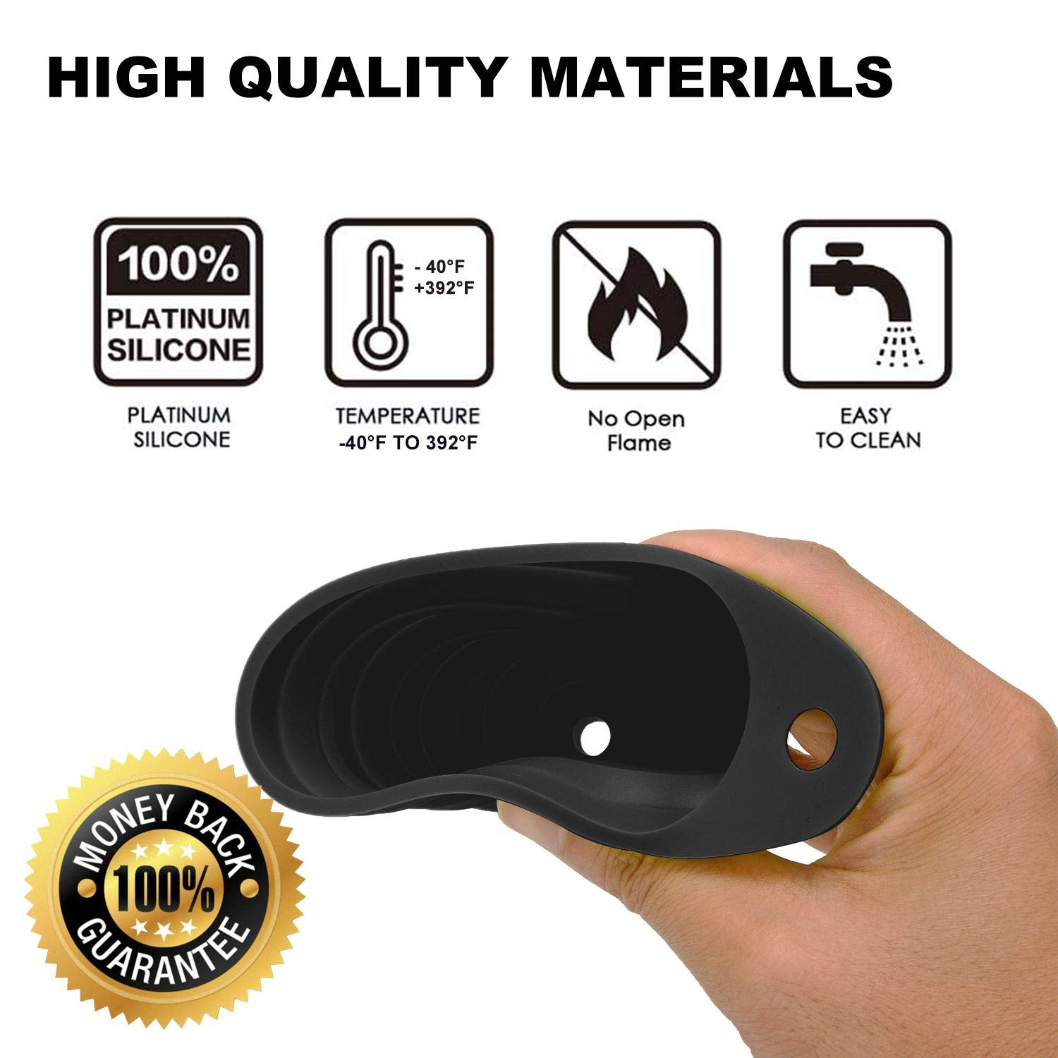 Funnels for Kitchen Use  Food Grade Silicone Collapsible Kitchen Funnel (Black)