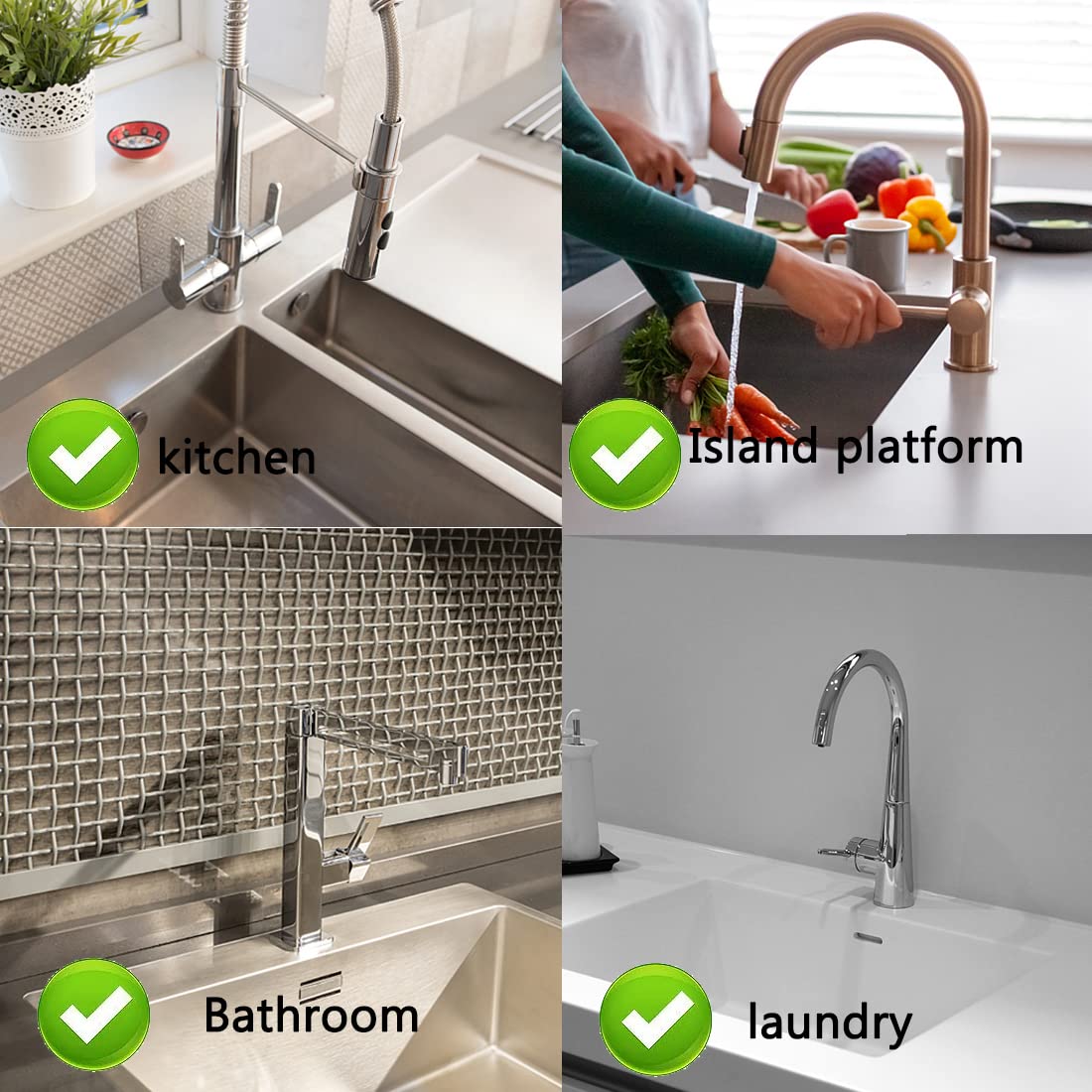 Kitchen Sink Splash Guard,24'' Silicone Faucet Handle Drip Catcher Tray Mat, Large Silicone Faucet Mat, Sink Protectors For Kitc