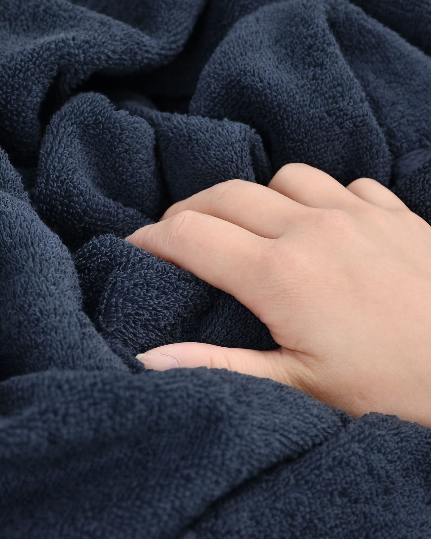 Cleanbear Washcloths 12 Pack Wash Cloths 100% Cotton Soft Bathroom Washcloth Set (Dark-Grey)