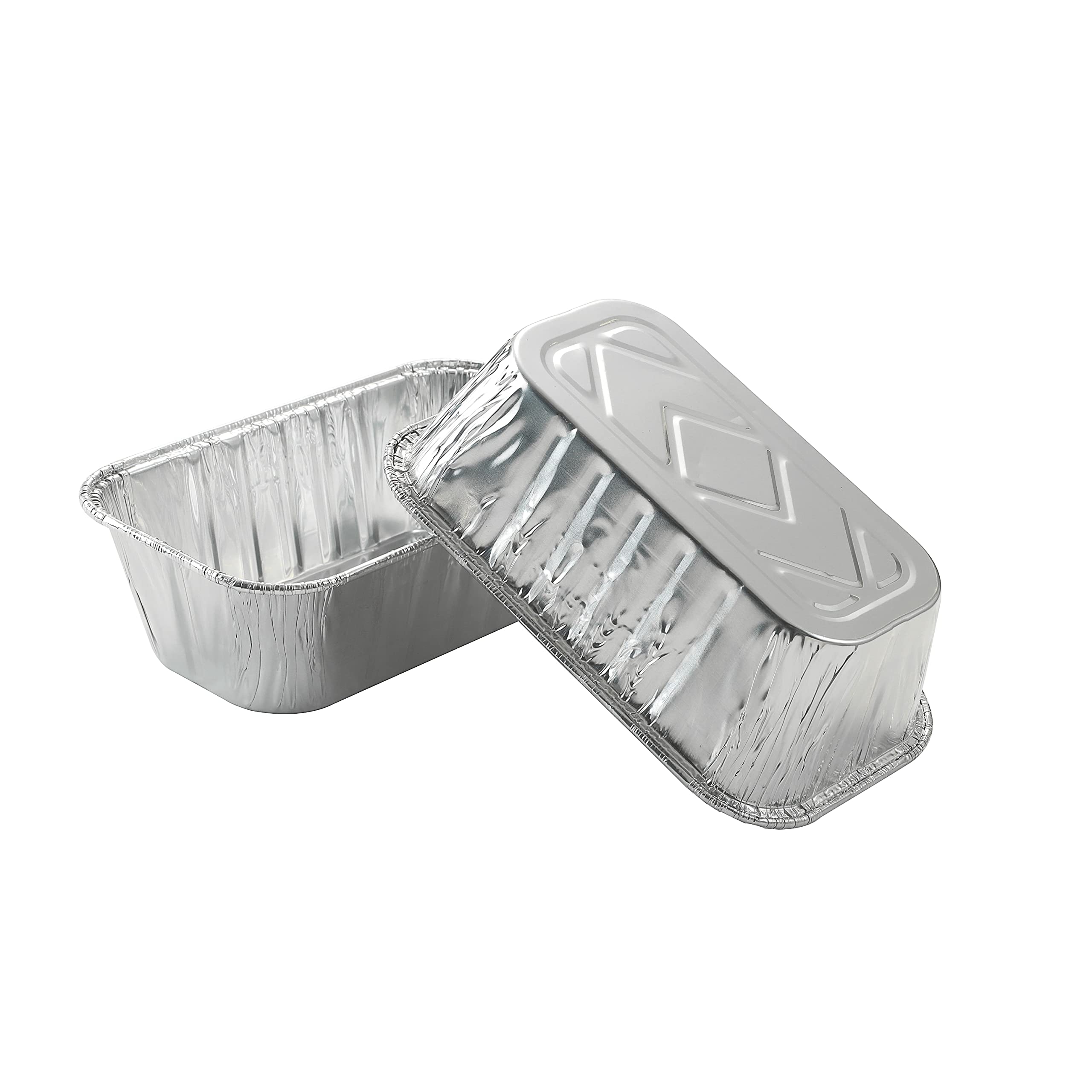 Waytiffer Mini Loaf Pans - 50 Pack Heavy Duty Aluminum Foil Bread Tins, Oven Safe, Standard Size 6" x 3.5" x 2.5",
