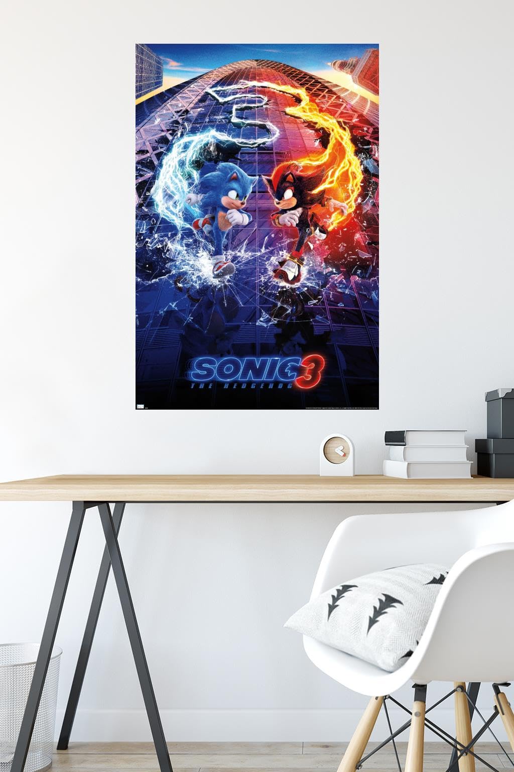 Trends International Sonic The Hedgehog 3 - One Sheet Wall Poster, 34L X 22.4W, Unframed Version