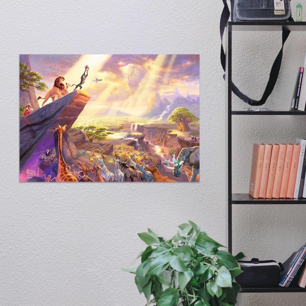 Mightyprint Disney - The Lion King - Circle Of Life Pride Rock - Durable 24    X 17 Wall Art - Not Made Of Paper - Officially Li