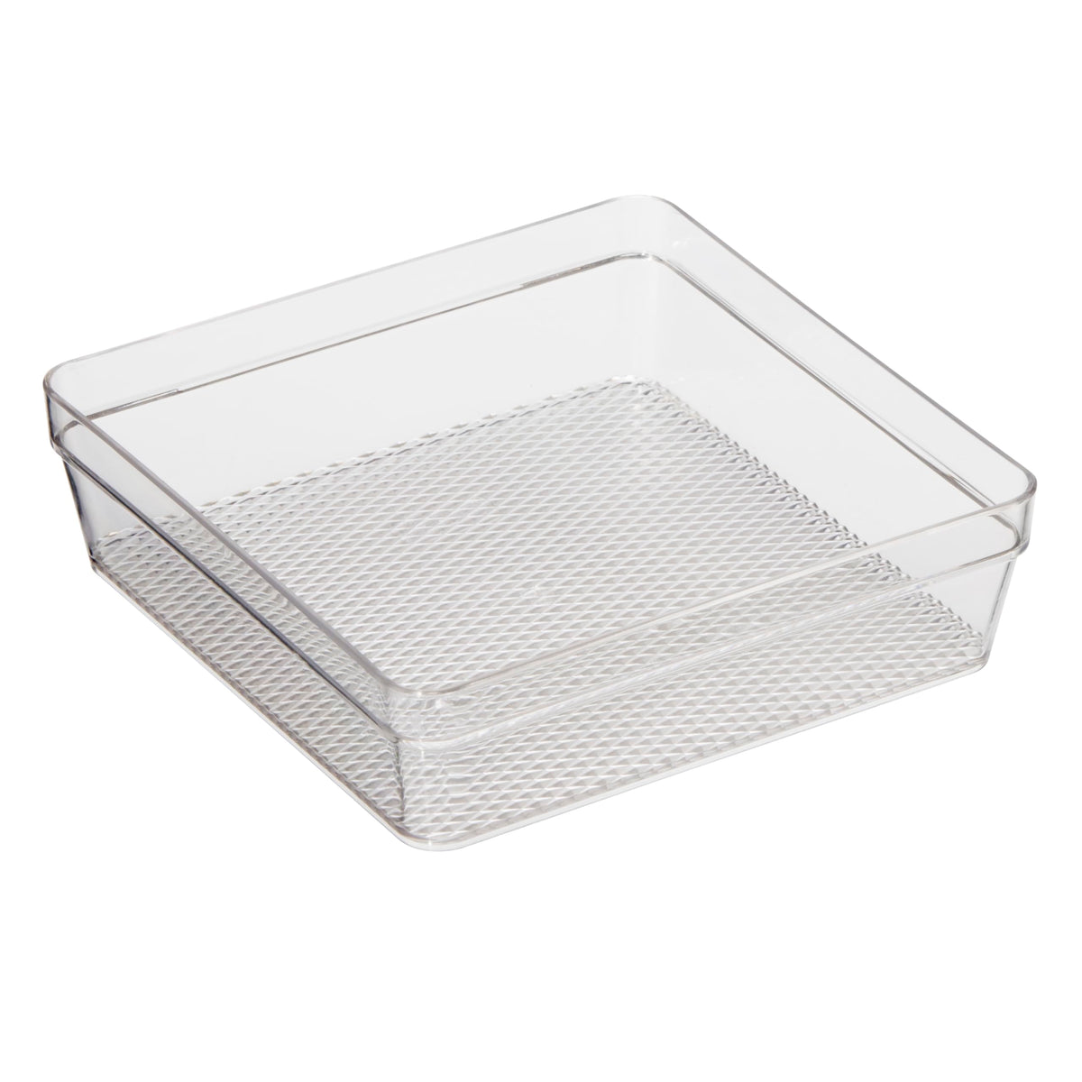 Oggi Clear Drawer Organizer - 6'' X 6.25''- Ideal For Organizing Kitchen Drawers, Office, Desk, Silverware, Kitchen Utensils, Co