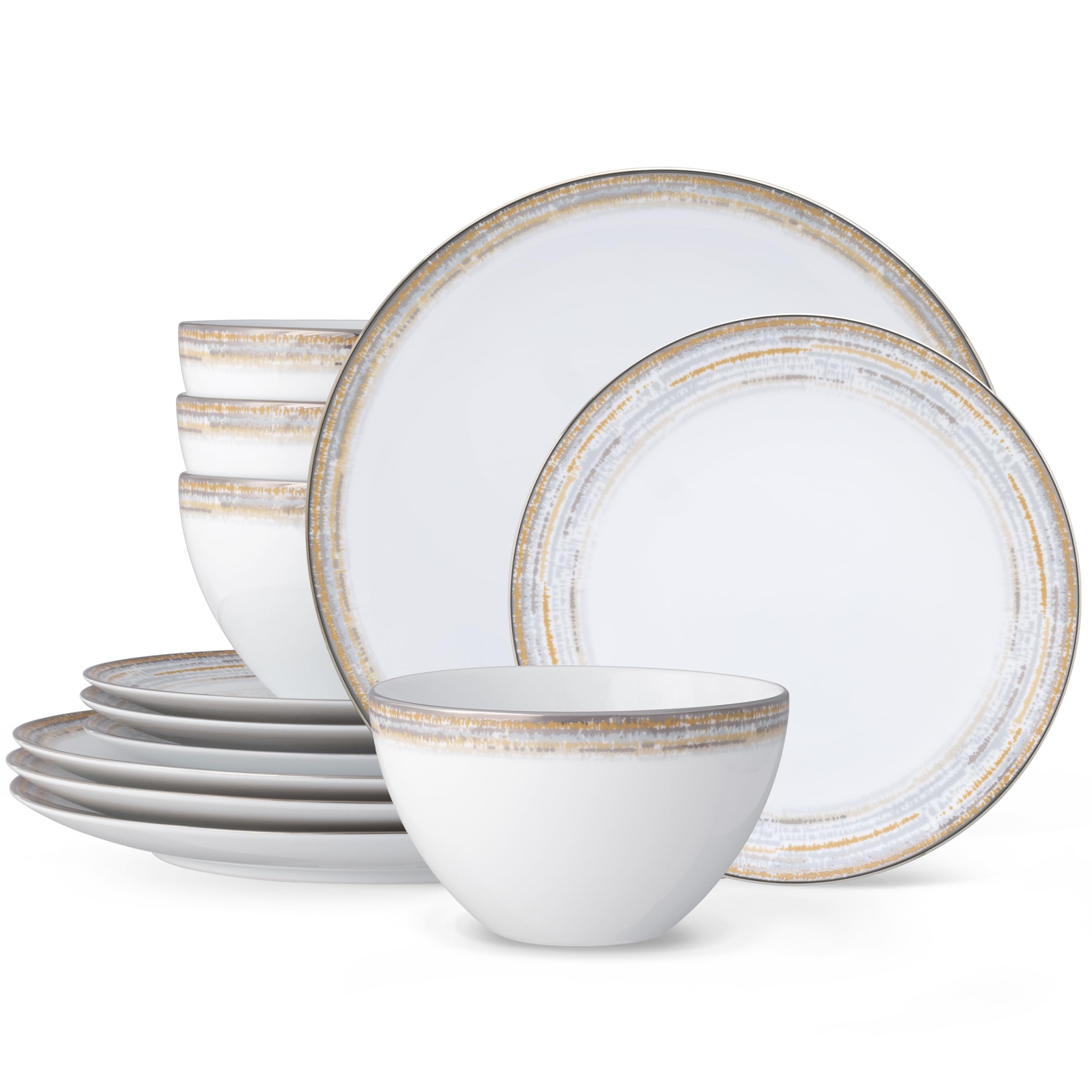 Noritake Raylan 12-Piece Dinnerware Set, Service for 4