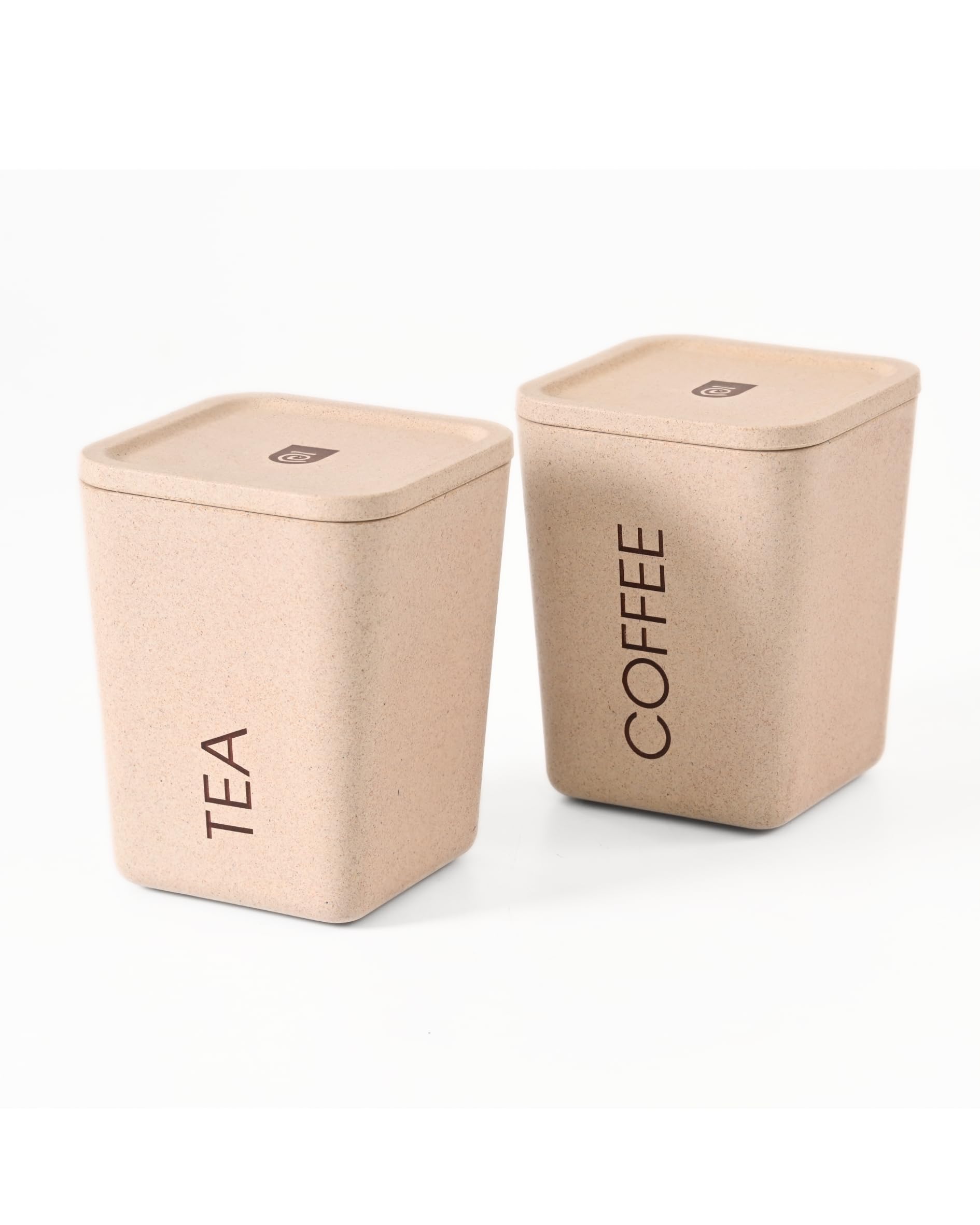 Eha Earth Friendly Kitchen Storage Jars & Containers | Set Of 2 | 800 Ml | Kitchen Container Boxs For Storage Made With Rice Hus