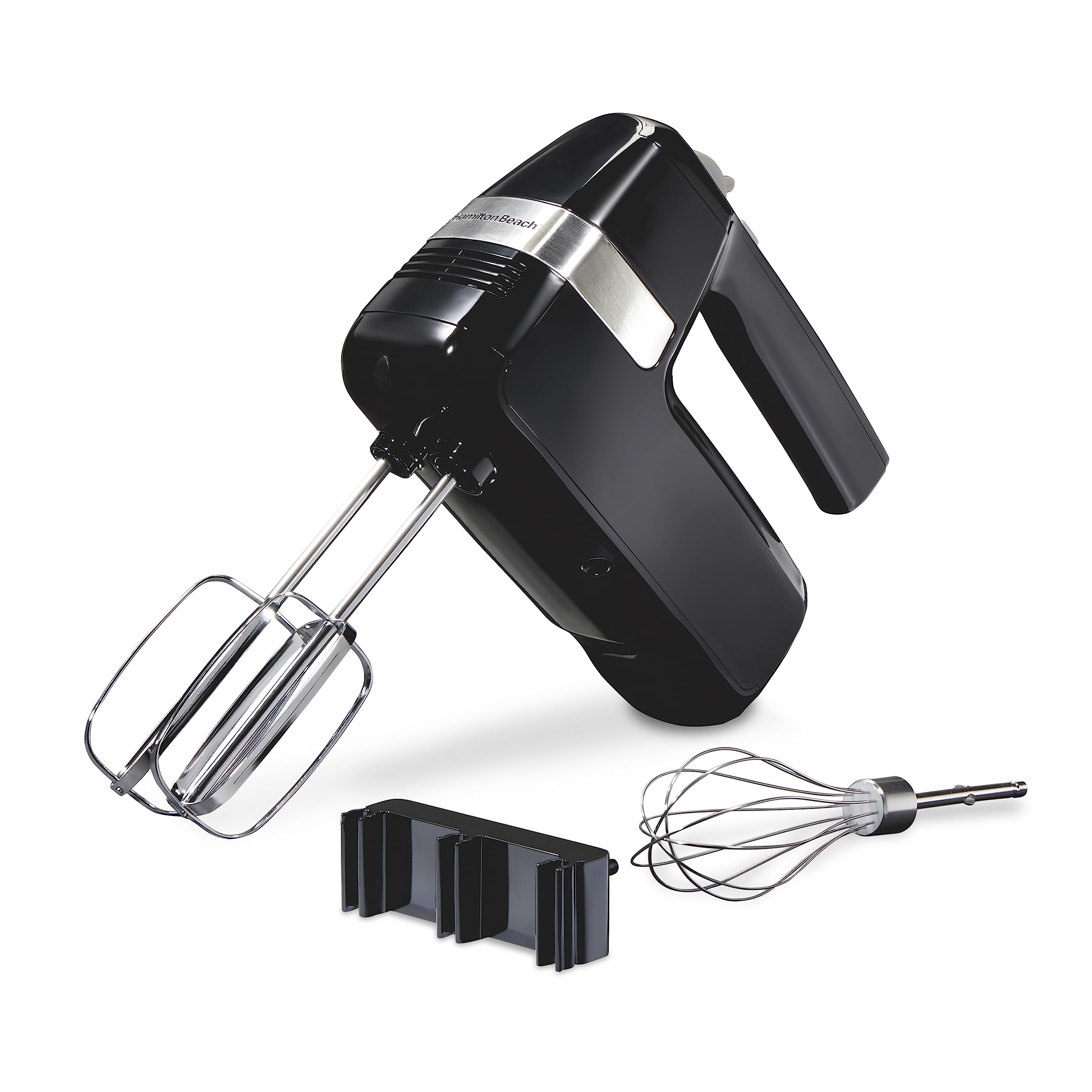 Hamilton Beach Electric Hand Mixer, 6 Speeds + Stir Button, 300 Watts Of Peak Power For Powerful Mixing, Includes Whisk And Stor