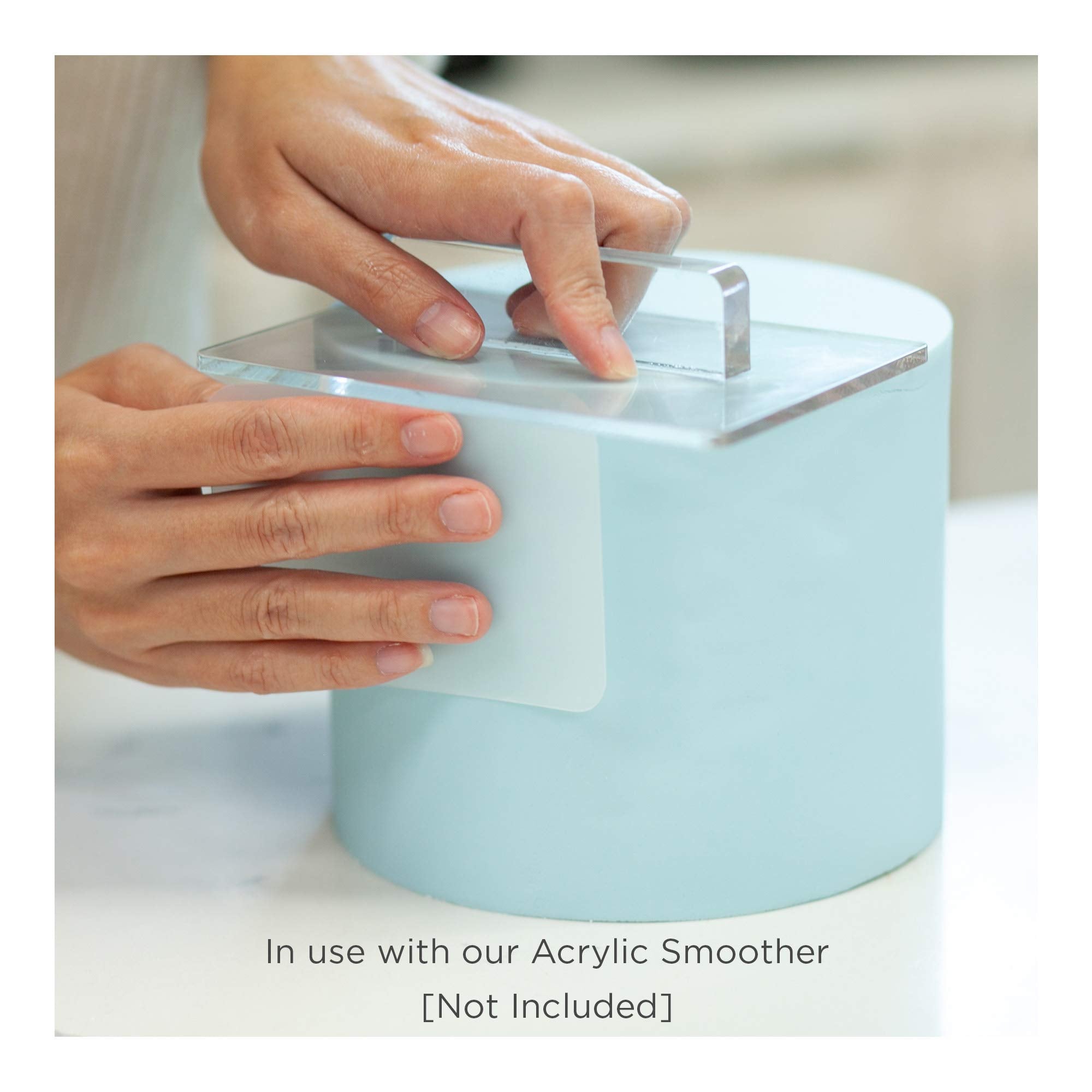 Lacupella Flexsi Cake Fondant Smoother Shaper - Set Of Four Pieces - Designer Essential Versatile Tool To Model, Shape, Smoothen