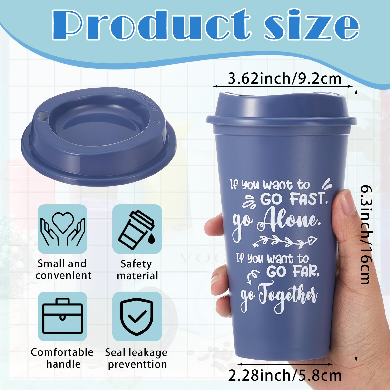FillTouch 24 Pcs Appreciation Cups for Coworkers Employee Staff Teacher Appreciation Gifts for Christmas Office Gift Basket, 16