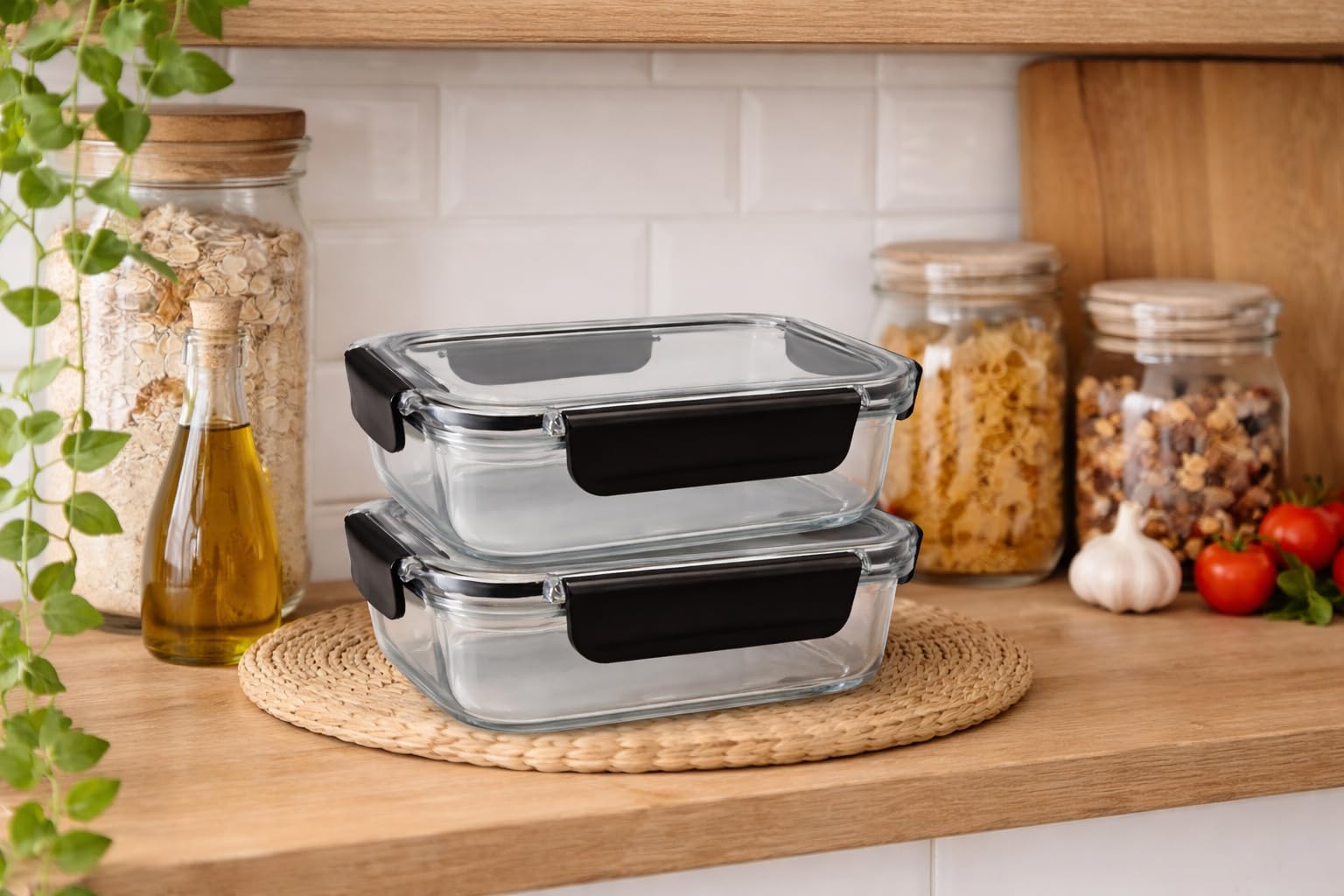 Daviz By Vm Feel Fresh Airtight Food Container, 400 Ml, Unbreakable, Freezer Safe, Food Grade, Set Of 2