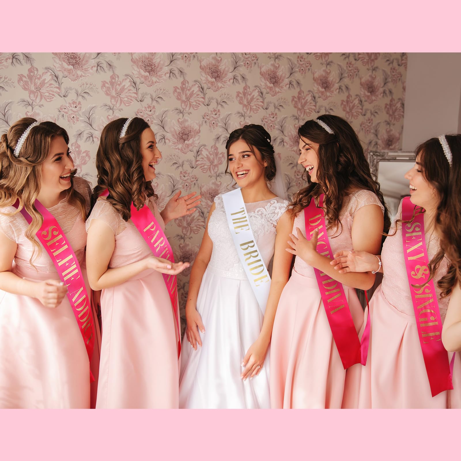 Leifide 10 Pack Bride Sash And Bridesmaid Sash Set Bachelorette Party Sashes Bridal Shower Decorations Bride Gifts Team Sash For