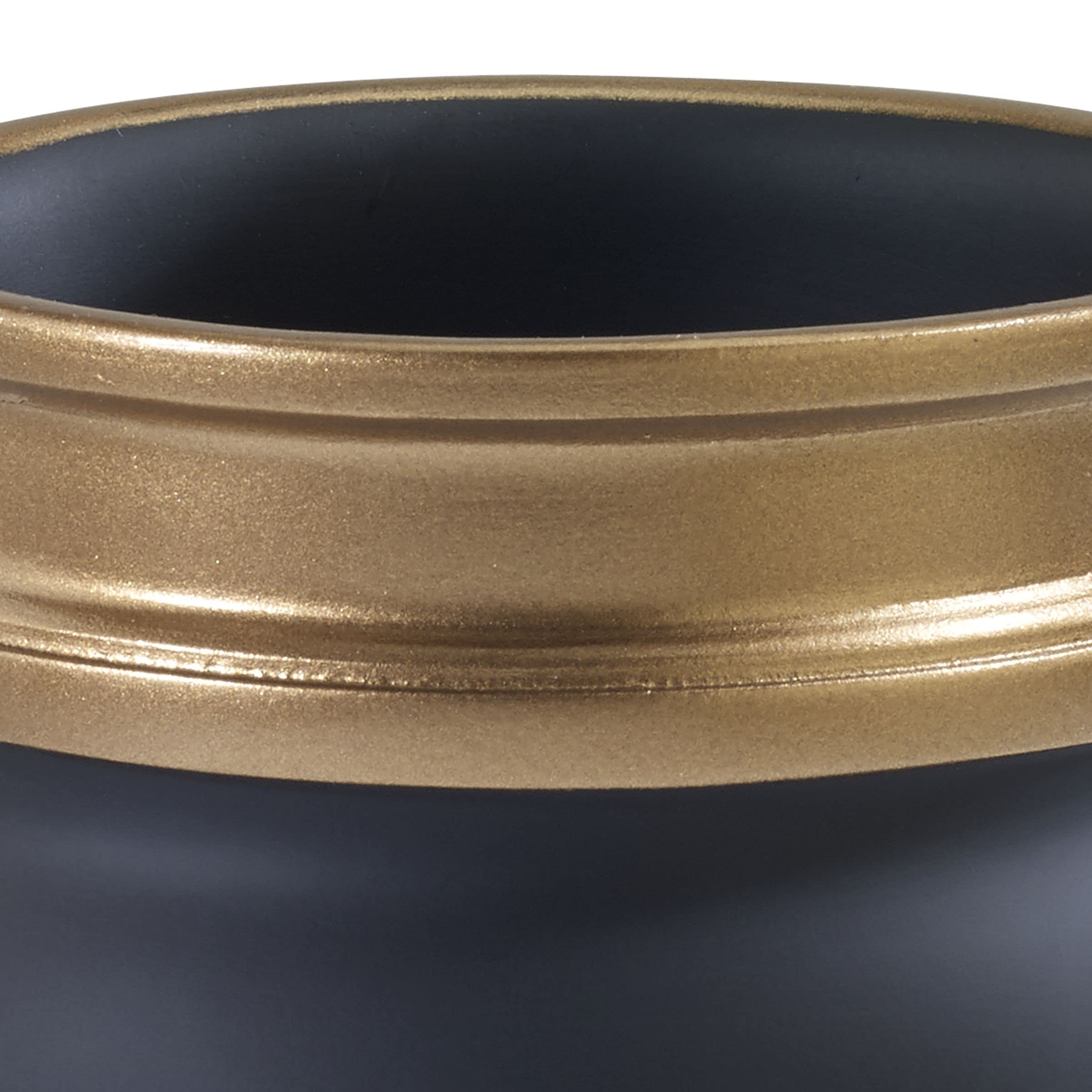 Avanti Linens - Tumbler, Guest Bathroom Essentials, Modern Home Decor (Memphis Collection, Black)