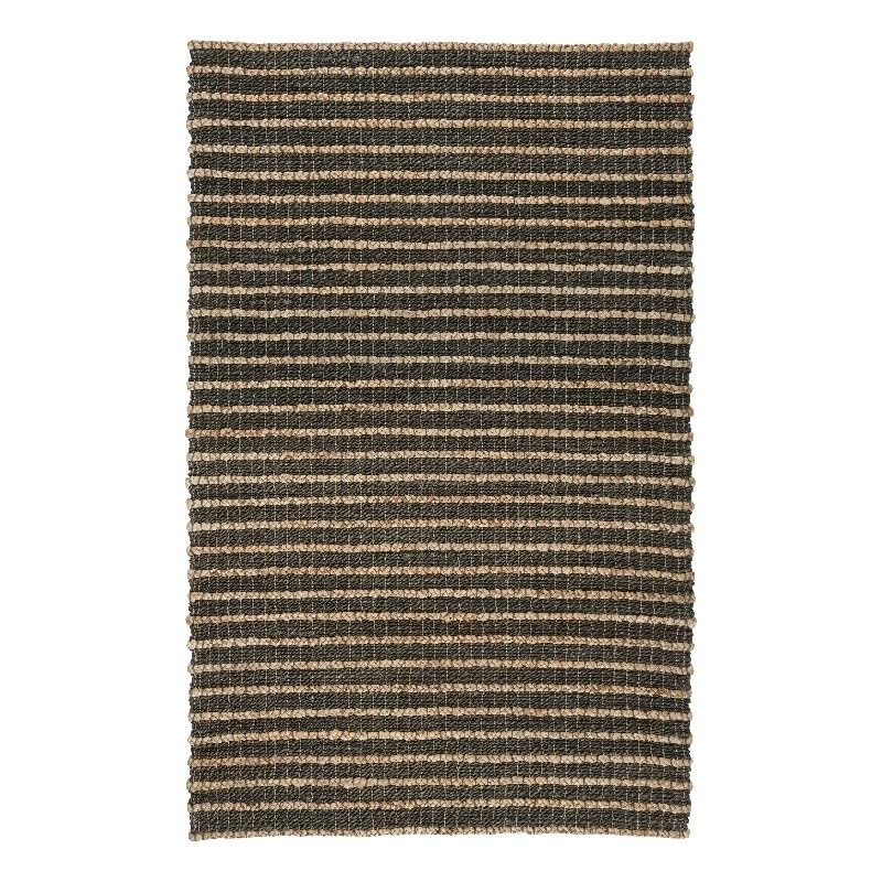 Kosas Home Alysa 108 x 144 Striped Jute Fabric Area Rug in Mineral Blue/Natural