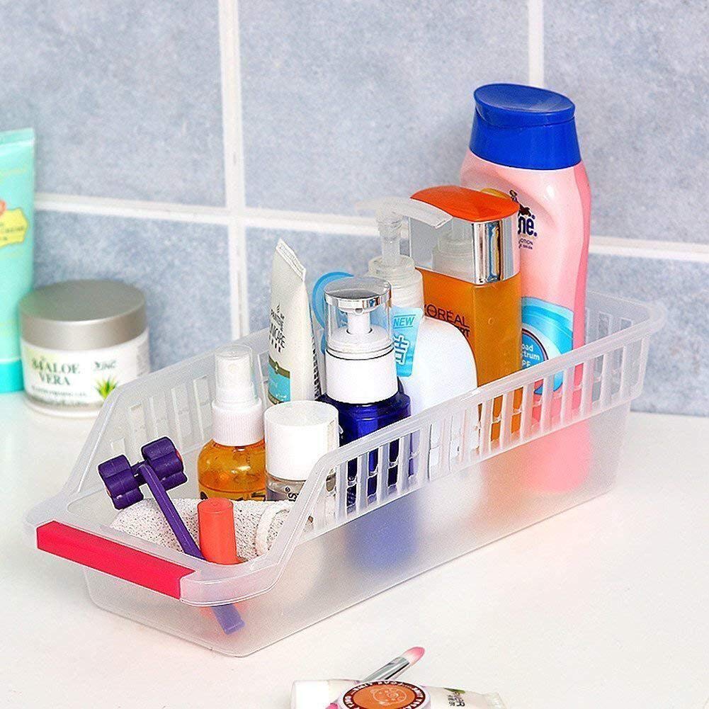 Inditradition Plastic Fridge Organizer Bins- 6 Pieces, Transparent.