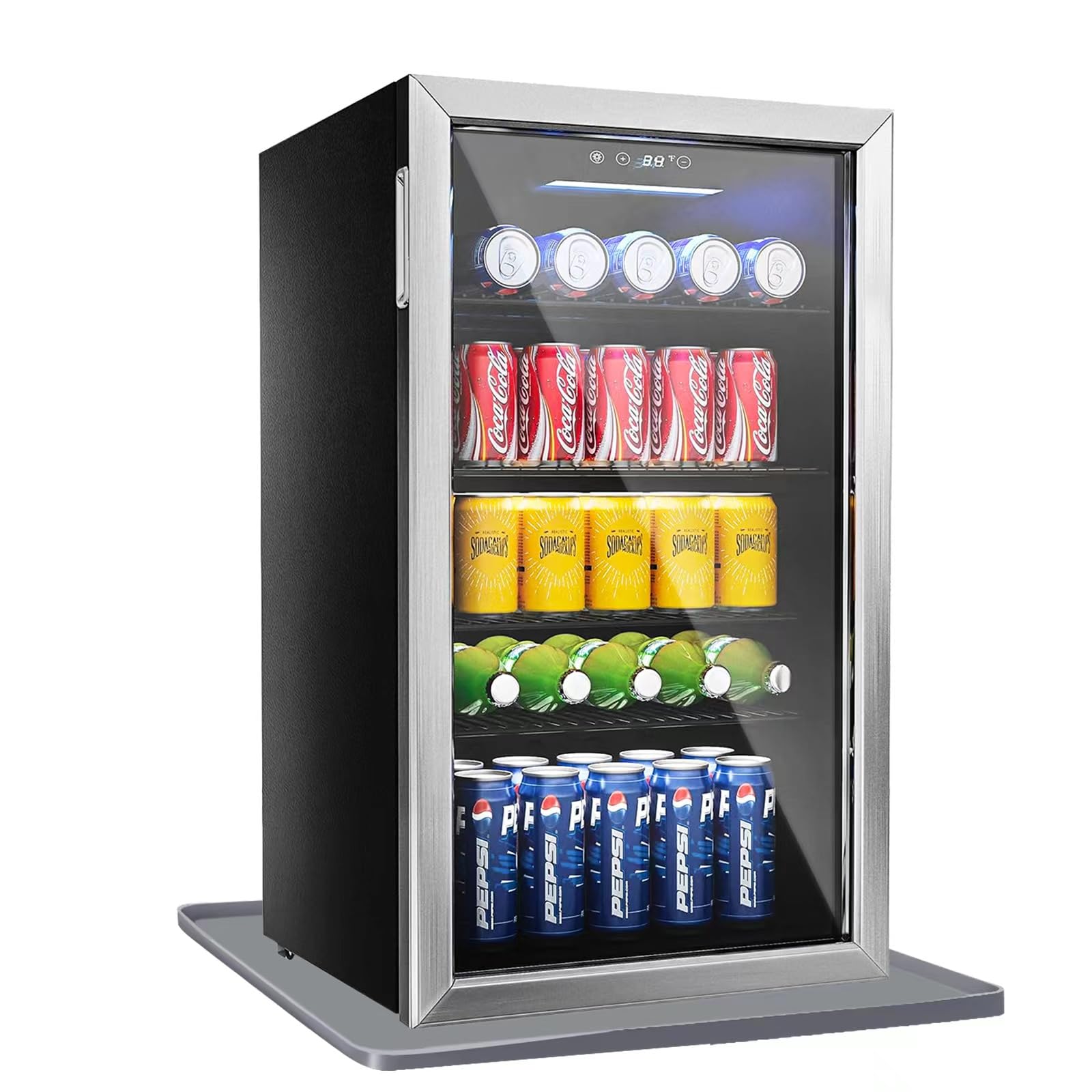 24'' X 24'' Mini Fridge Silicone Mat With Raised Edge, Under Washing Machine Pad Under Mini Refrigerator Freezer Protect From Ap