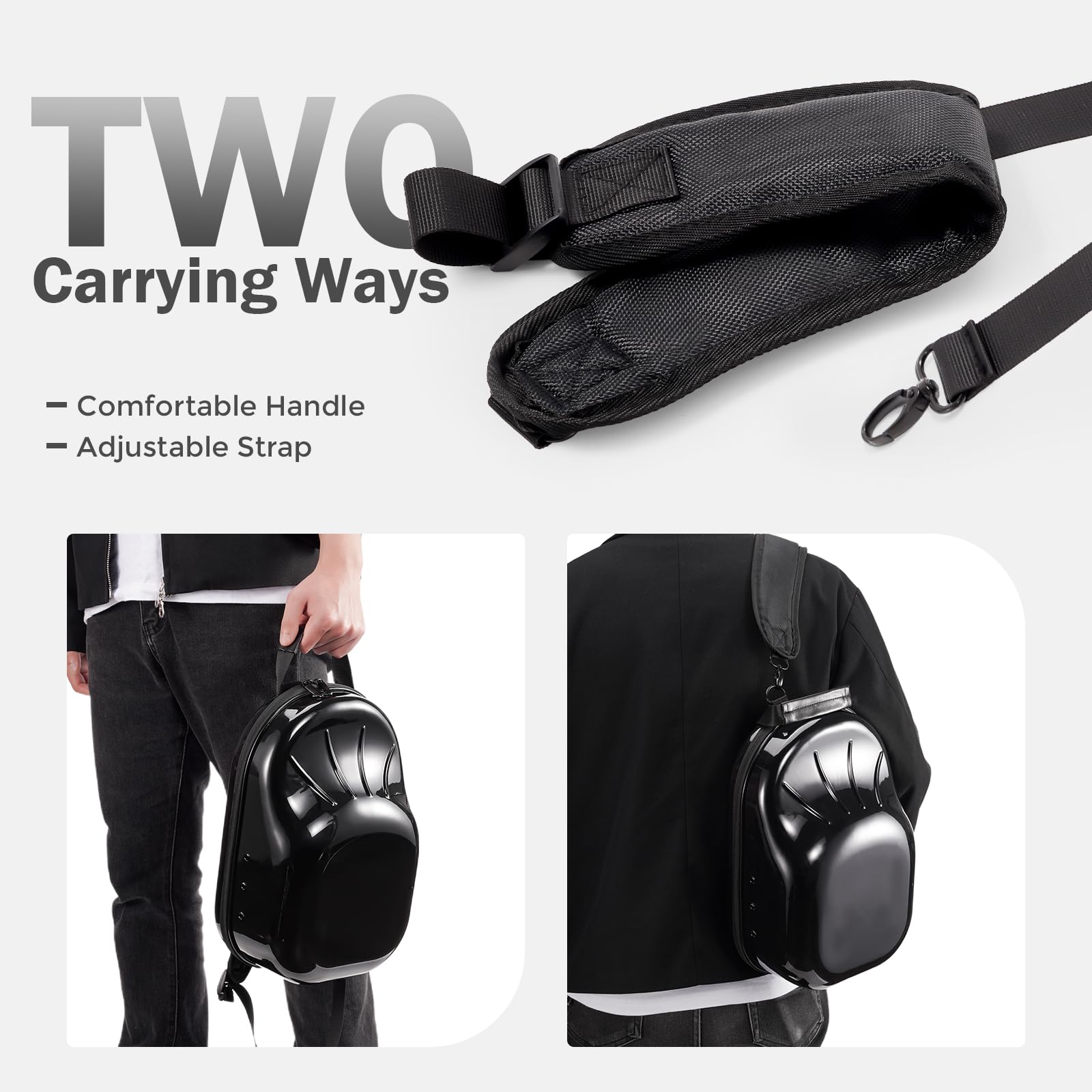 Procase Hat Travel Case, Hard Hat Case For 6-7 Baseball Caps Lids Hat Storage Organizer With Carrying Handle & Shoulder Strap Ca