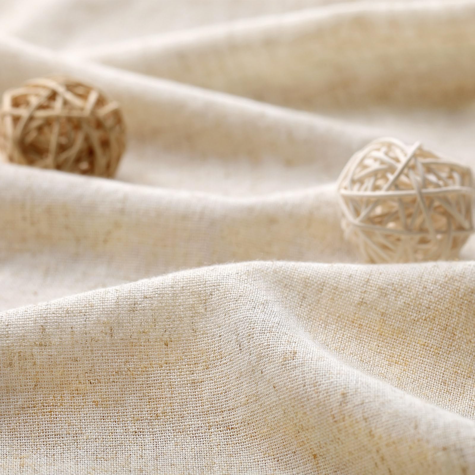 Linen Shower Curtain Stall Beige Boho Farmhouse Shower Curtains For Bathroom Natural Cloth Cotton Fabric Liner Cream 60 X 72 Inc