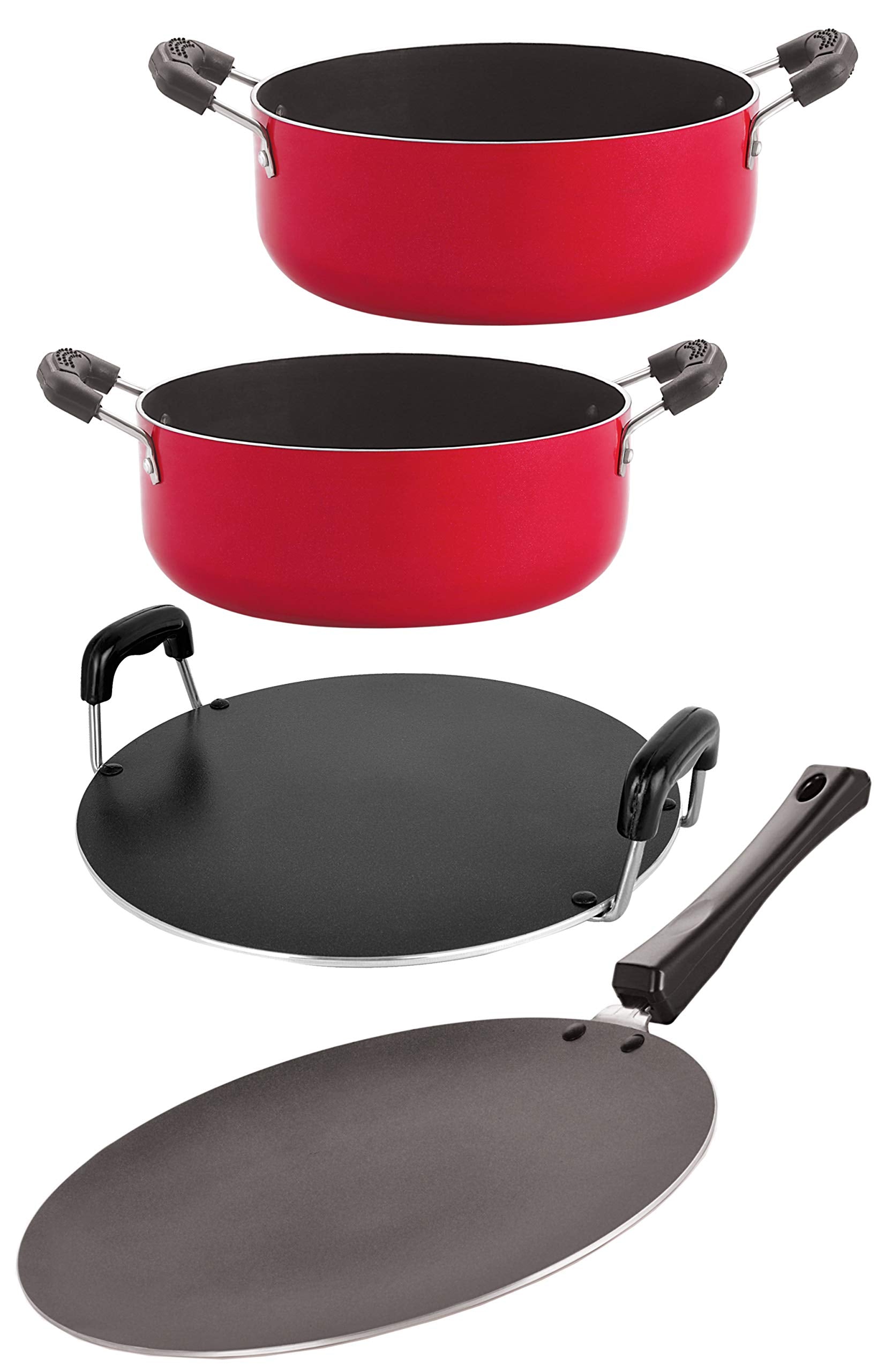 Non Stick Cookware Pots & Pan Gift Set With Bakelite Handle(Ct12_Rt_Cs22_Cs24)