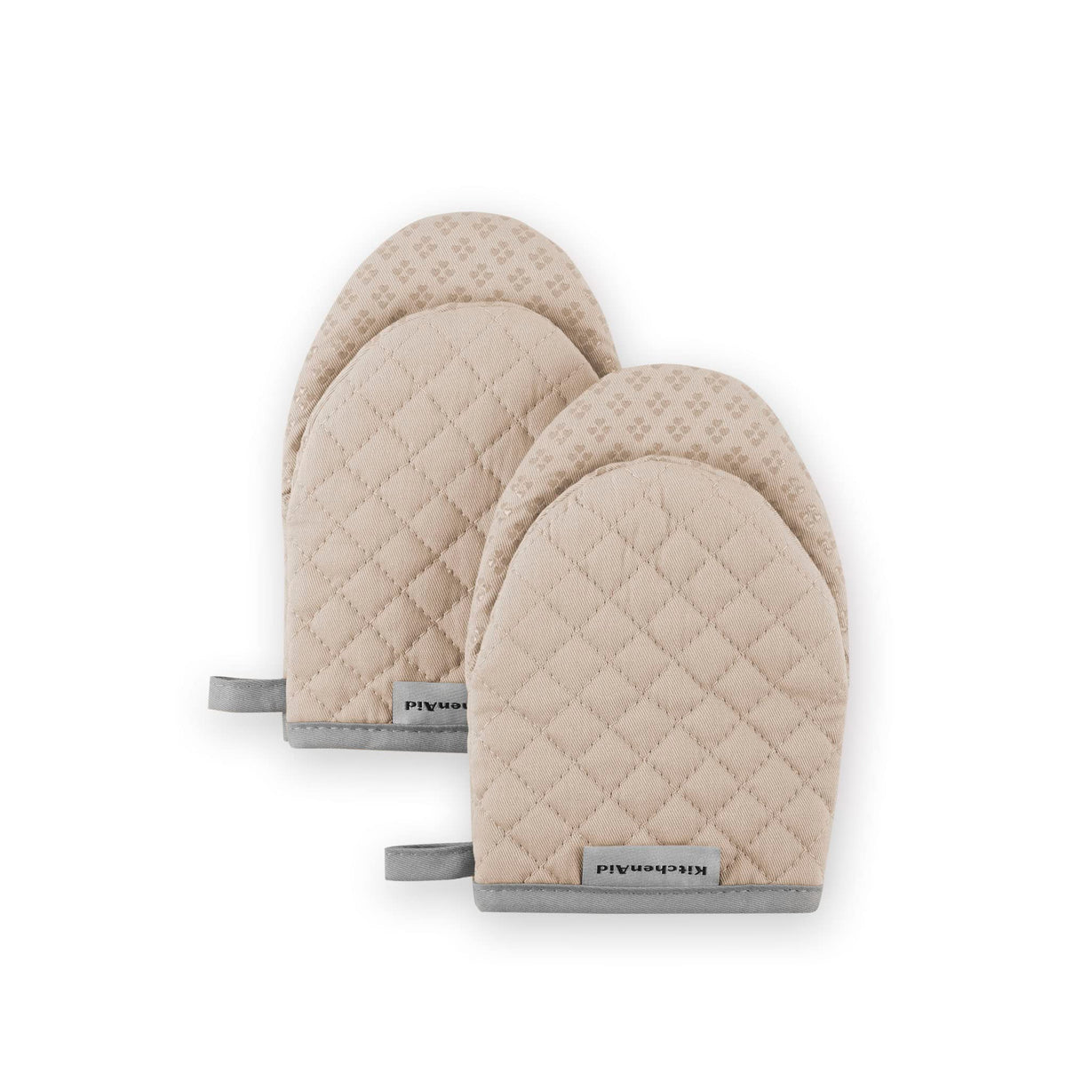Kitchenaid Asteroid Mini Oven Mitt, 5.5''X8'', Milkshake 2 Count