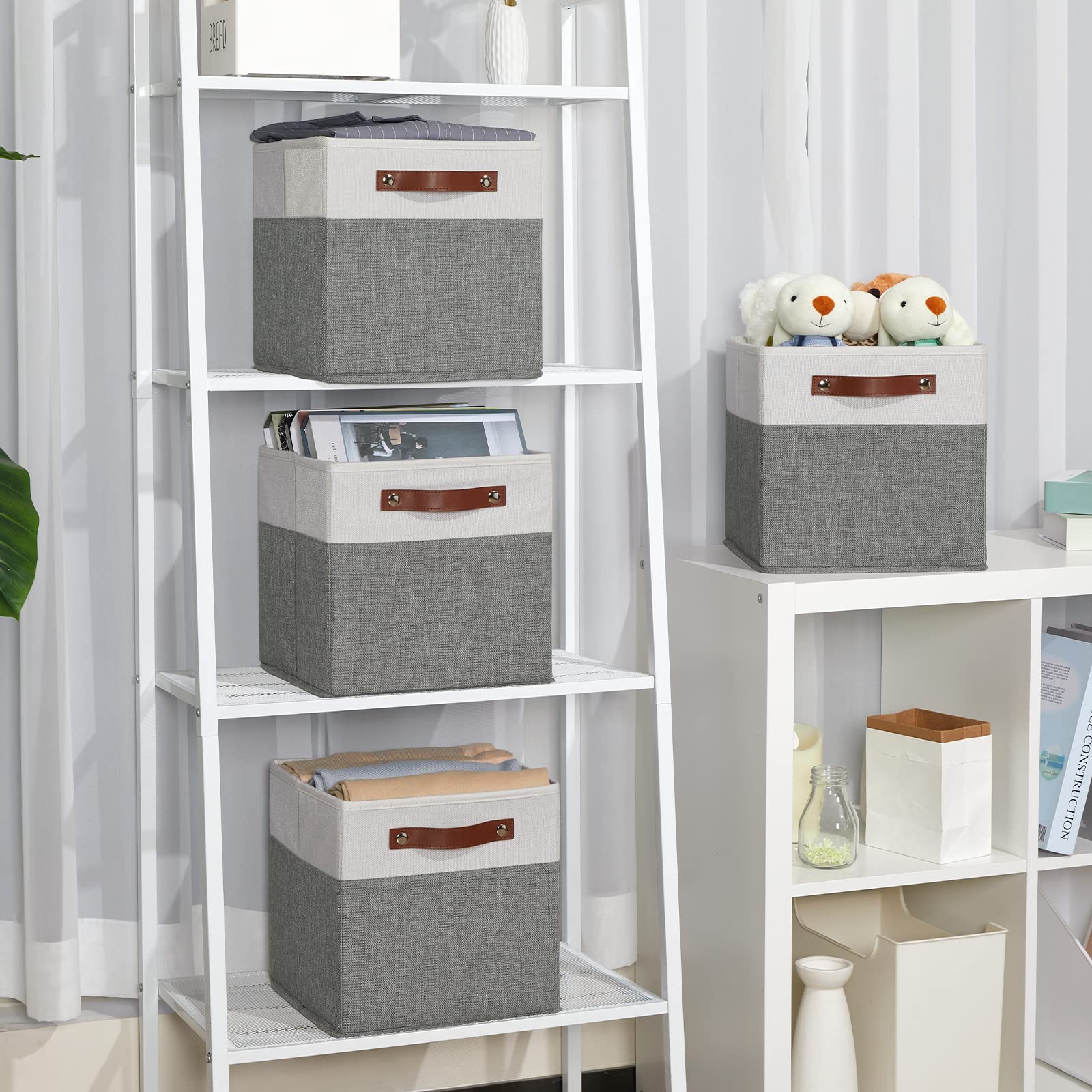 Temary Cube Storage Bins 4 Pack Storage Cubes 11