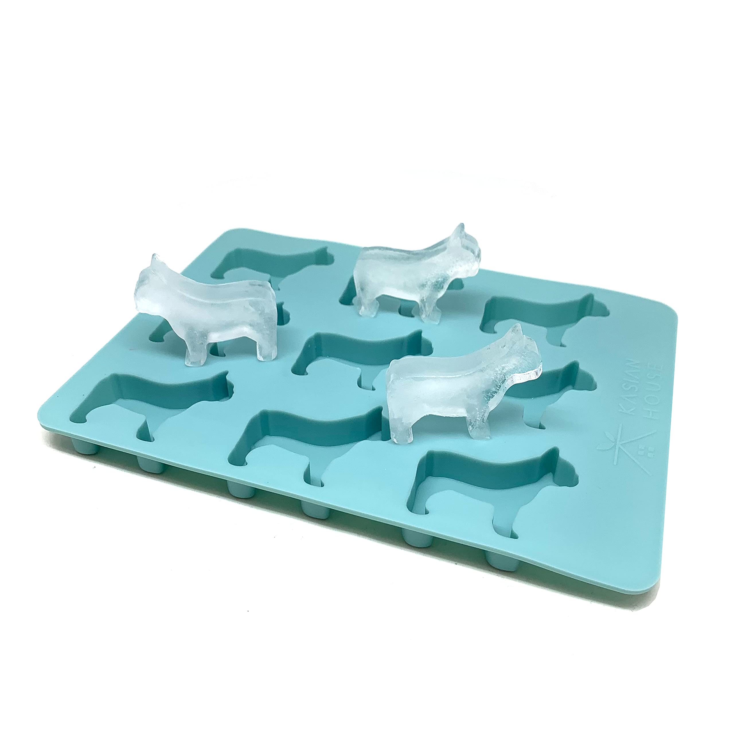 Kasian House French Bulldog Ice Cube Tray And Treat Mold, 9 Frenchie Shaped Molds, Bpa Free And Heat Resistant, Chocolate Mold
